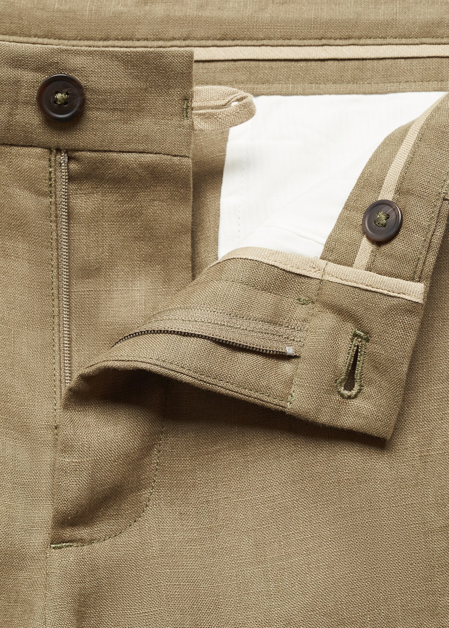 Pantalon 100 % lin slim fit - Détail de l'article 8