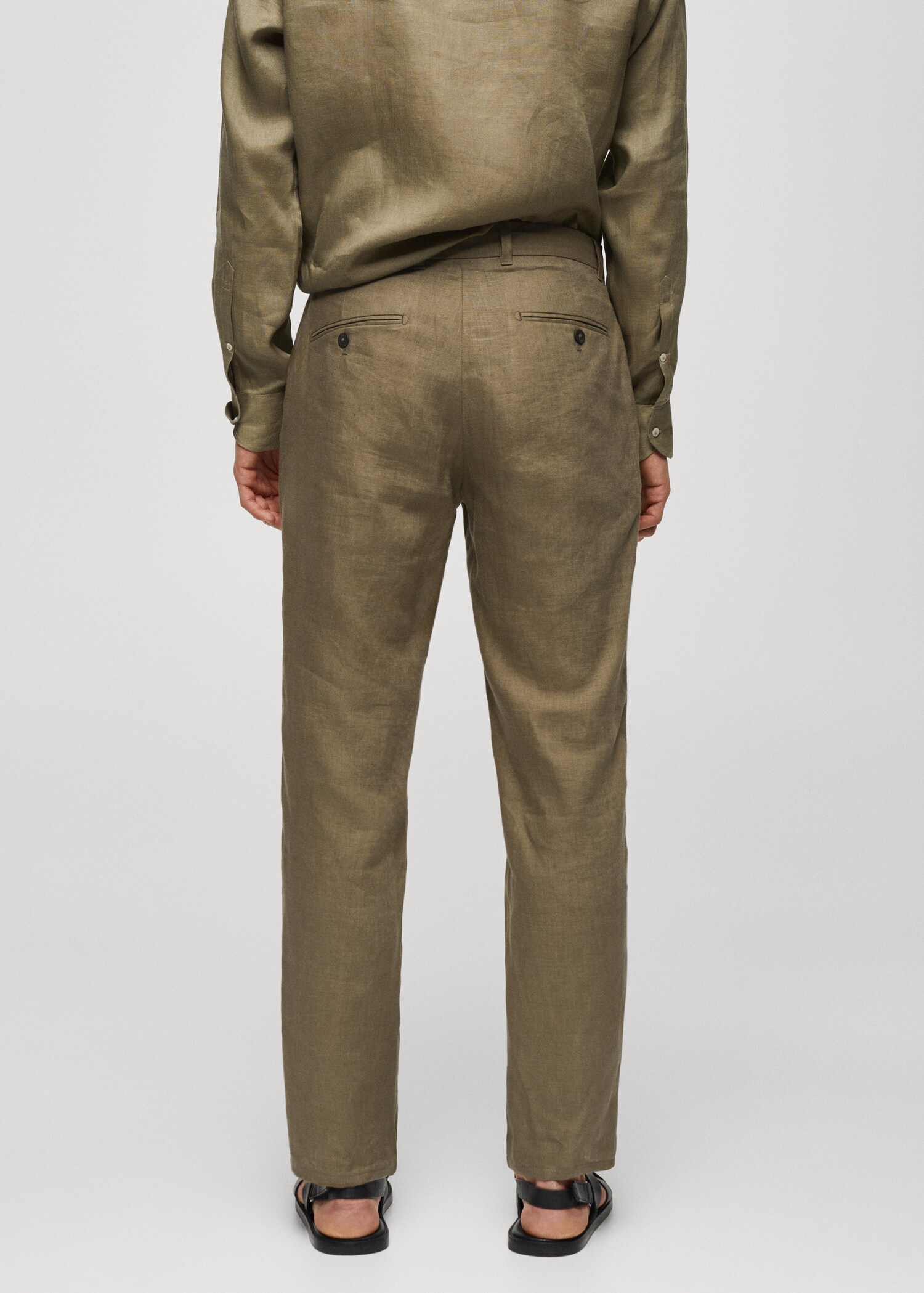 Pantalon 100 % lin slim fit - Verso de l’article