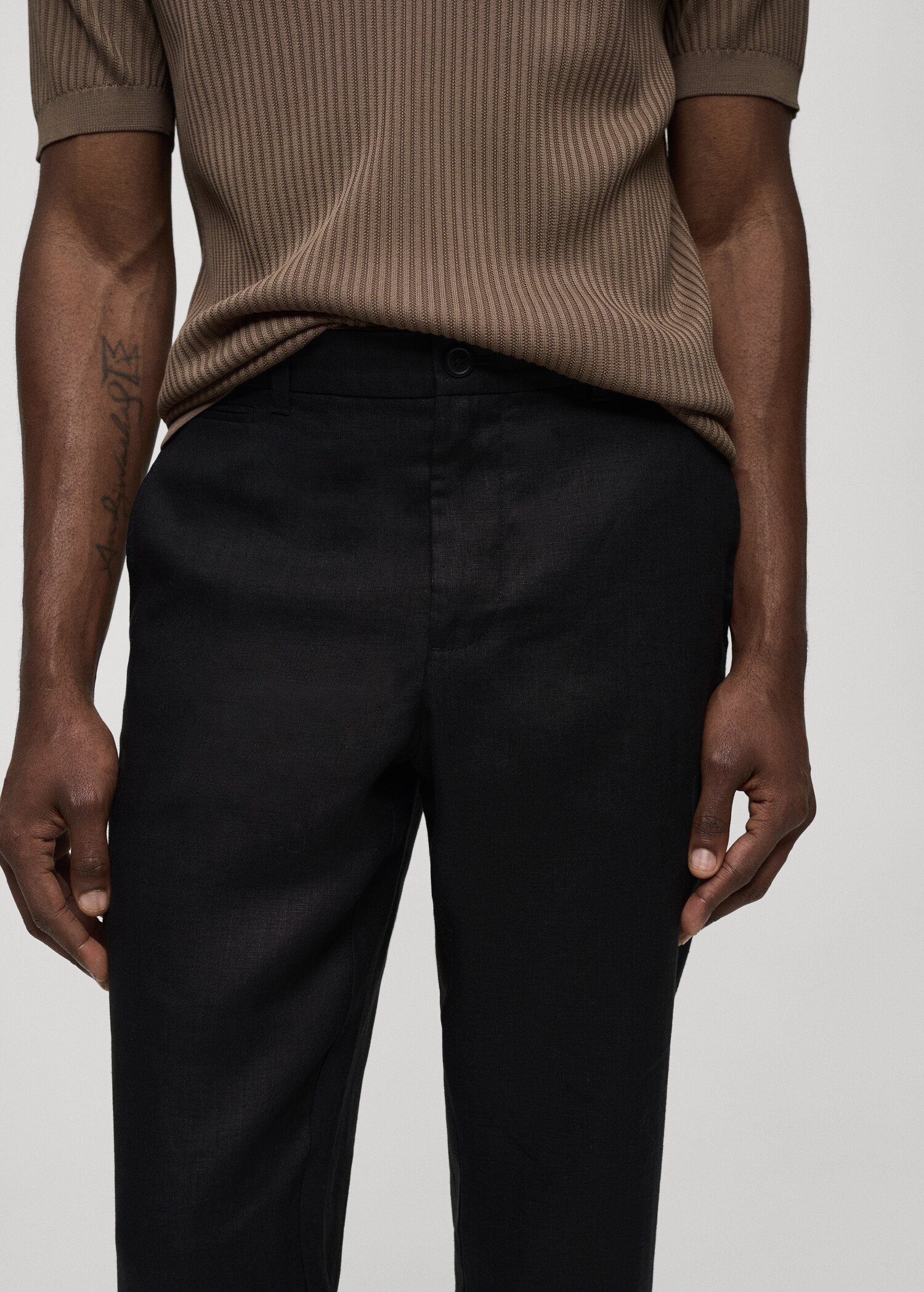 Pantalon 100 % lin slim fit - Détail de l'article 1