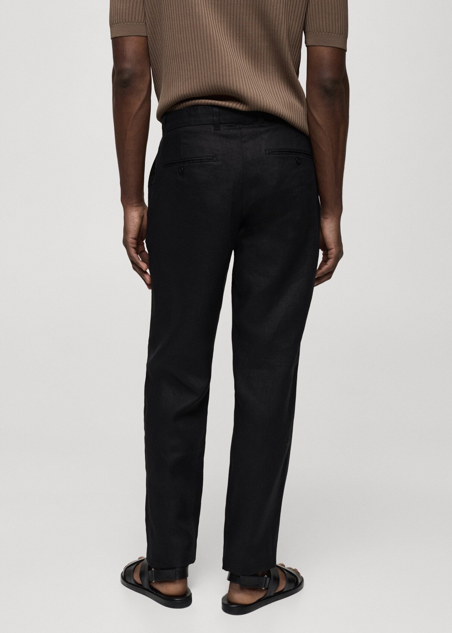 Pantalon 100 % lin slim fit - Verso de l’article