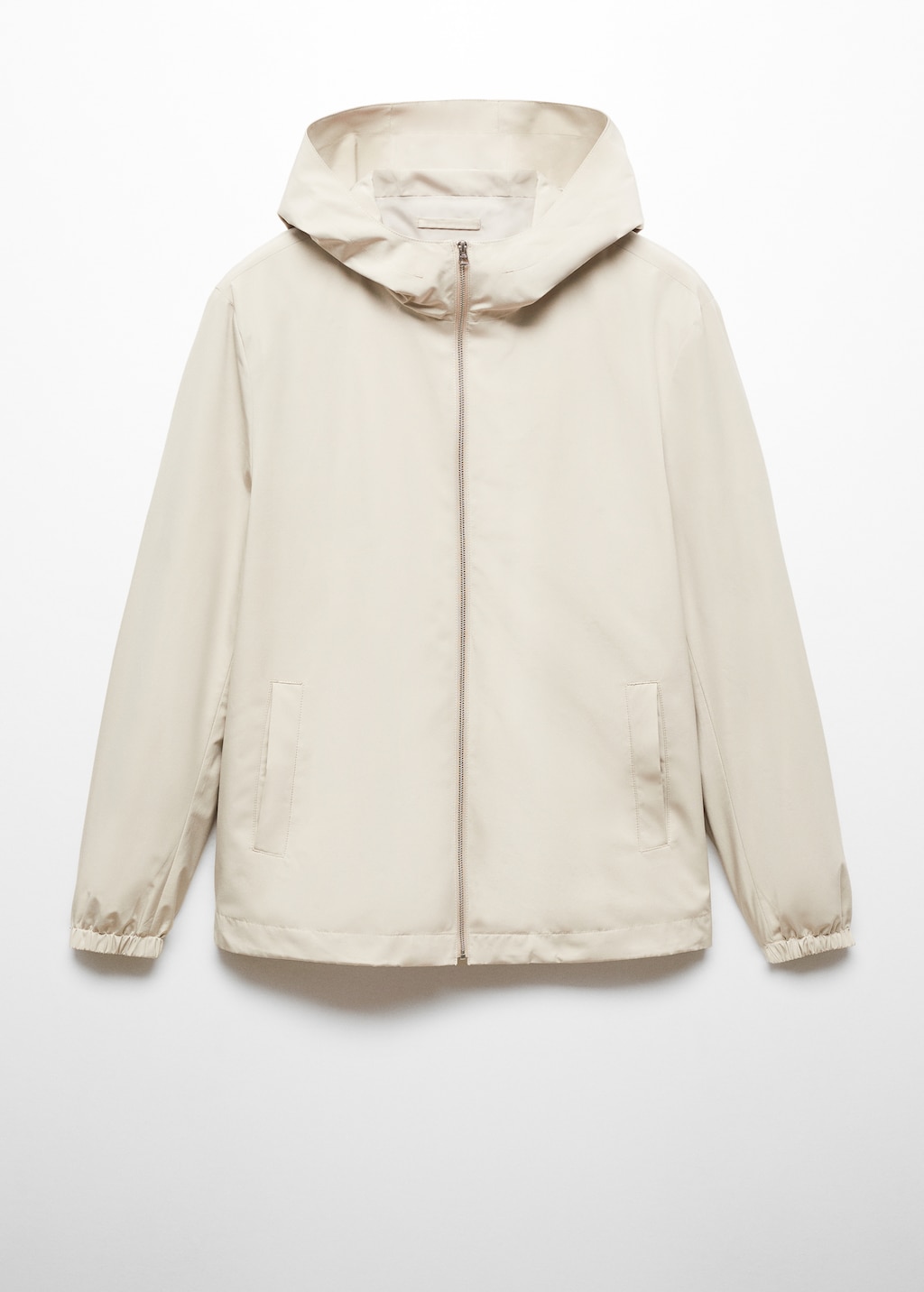Hooded zip-up jacket