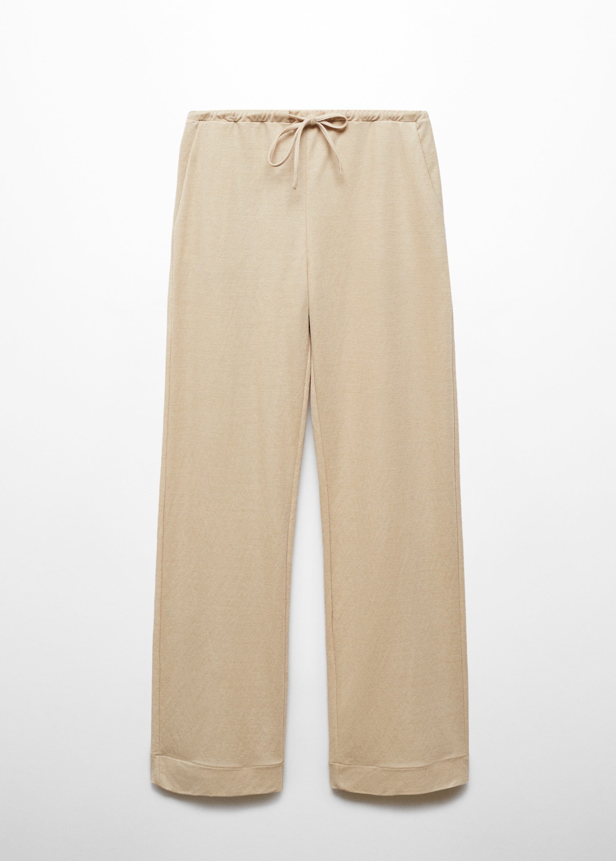 Wideleg trousers with elastic waist - Article without model