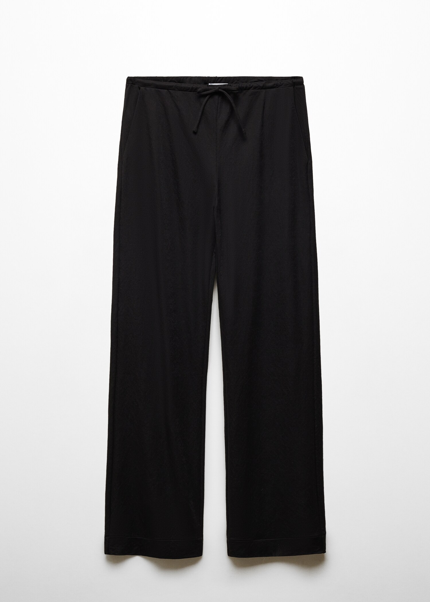 Wideleg trousers with elastic waist - Article without model