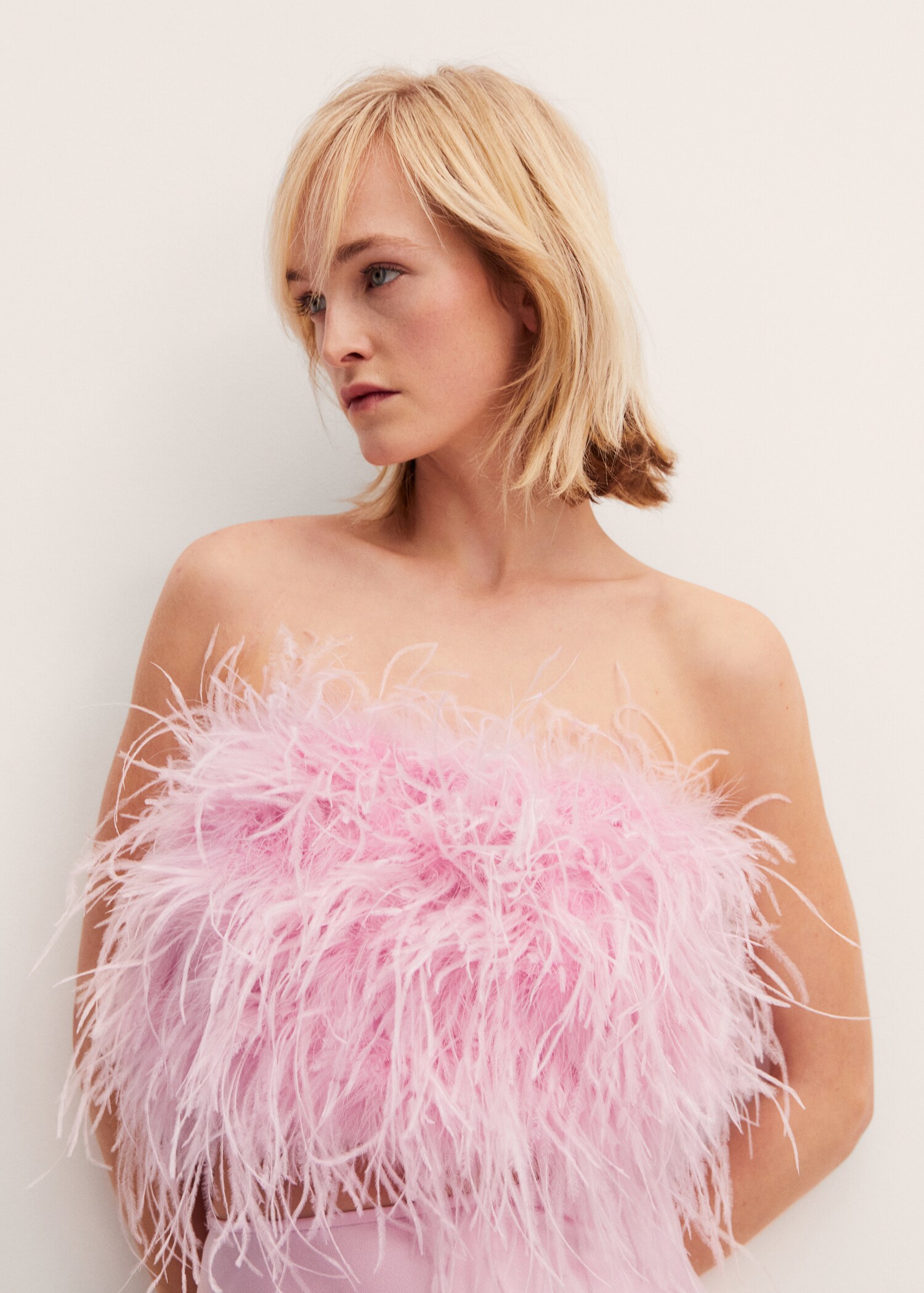 Top estilo bandeau plumas - Detalle del artículo 1