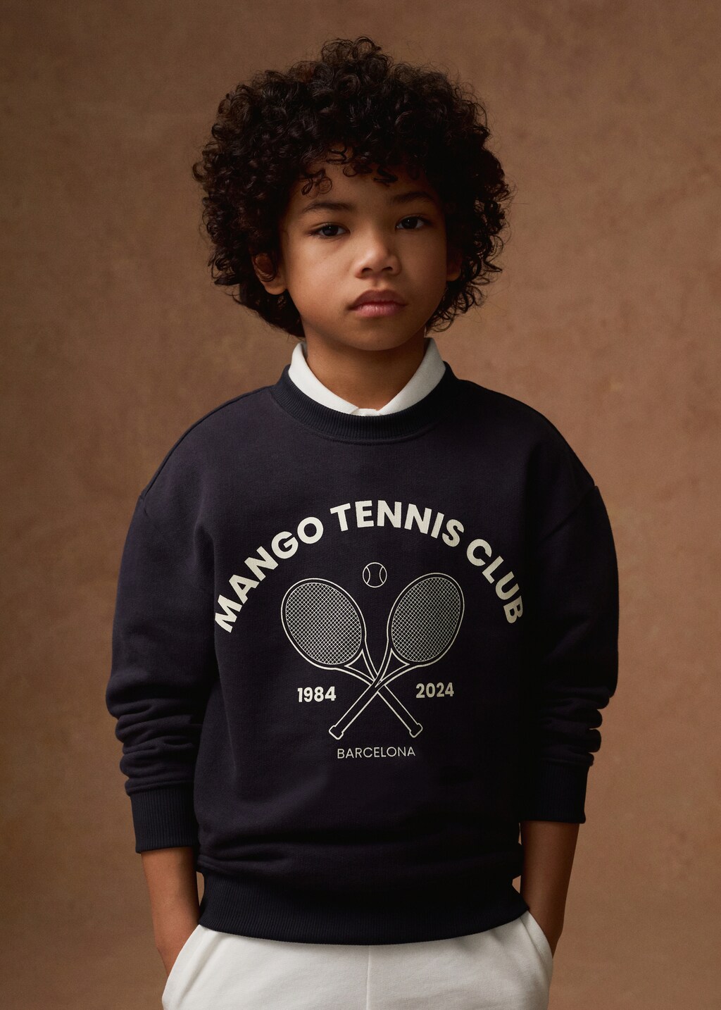 Printed message sweatshirt - Kids | MANGO China