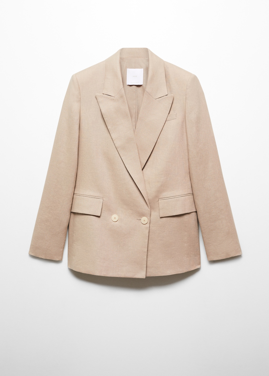 Mango linen blazer suit deals