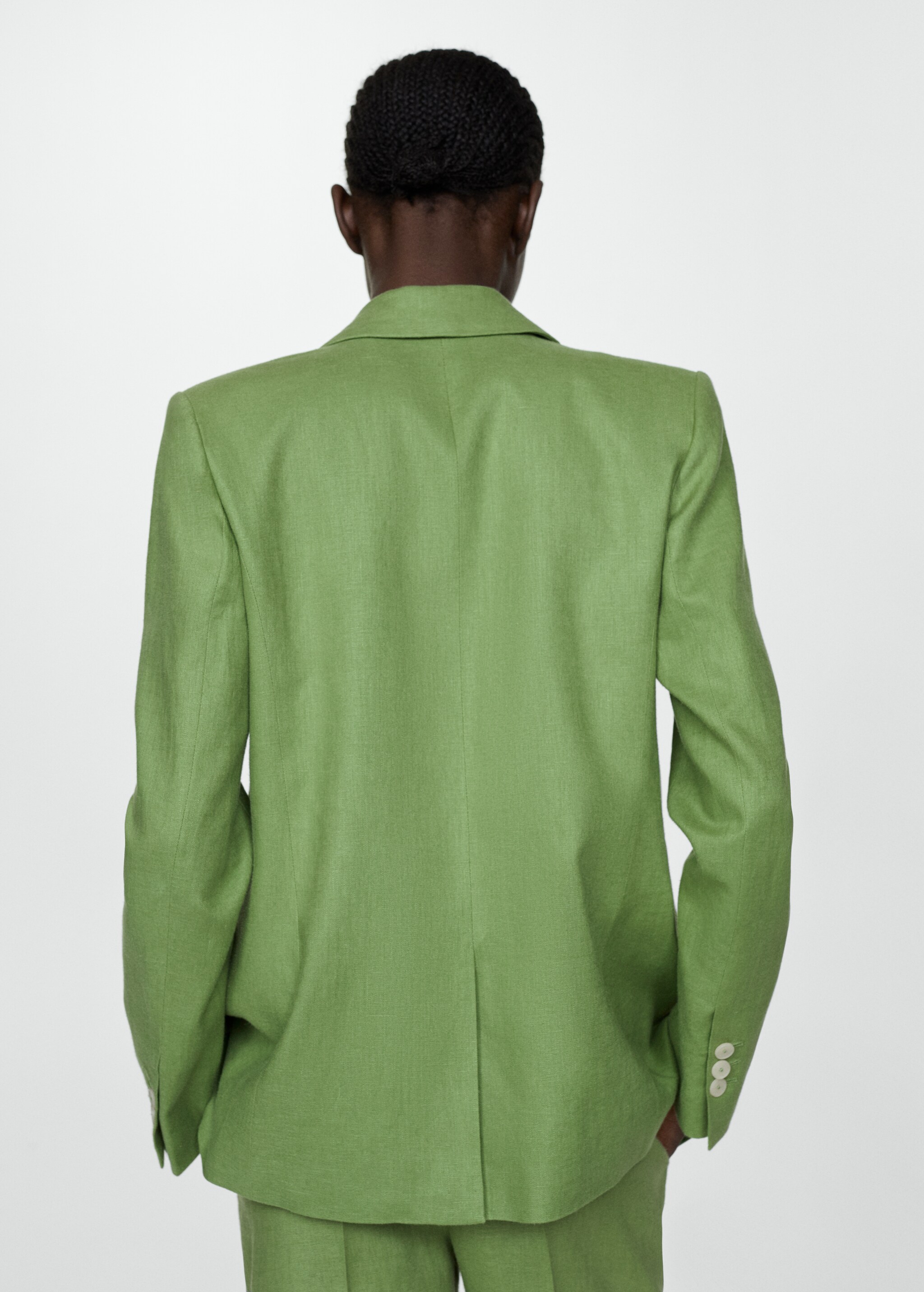 Костюмный пиджак 100% лен  - Обратная сторона изделия