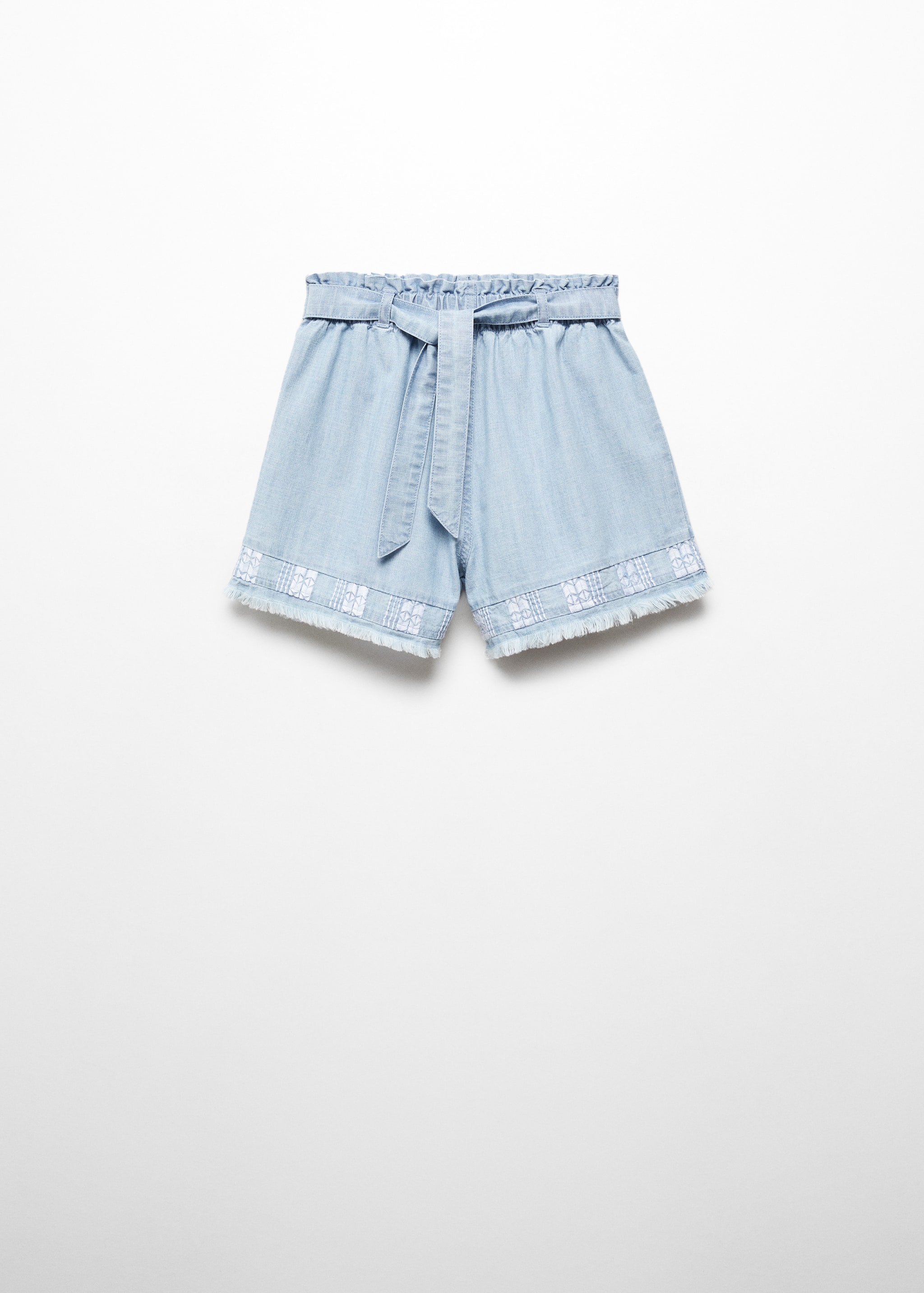 Fringed embroidery shorts - Article without model