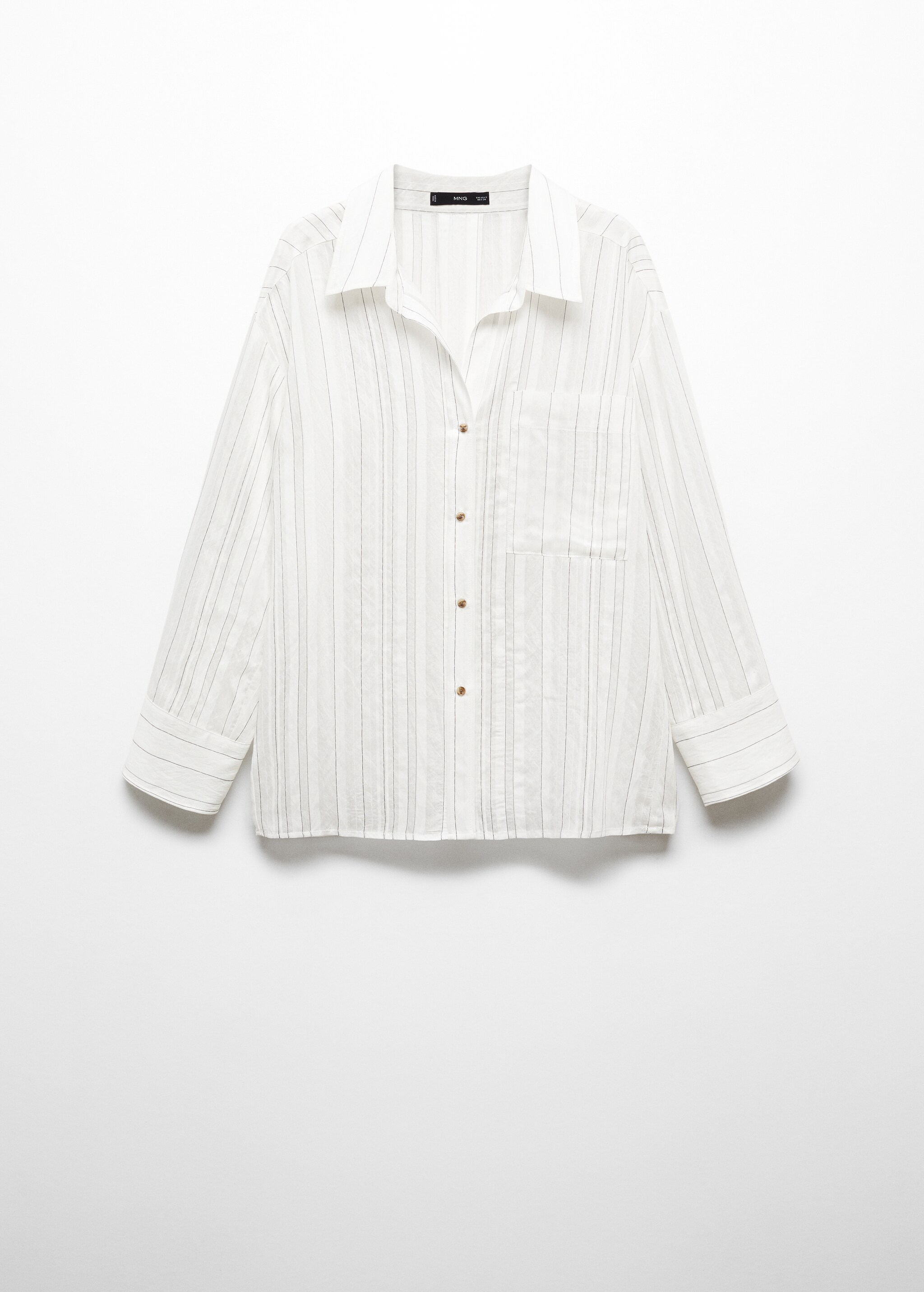 Semi-transparent striped shirt - Article without model