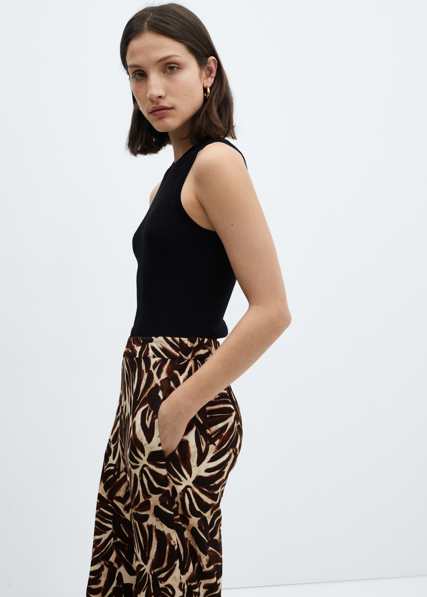 Pantalón fluido estampado - Detalle del artículo 1