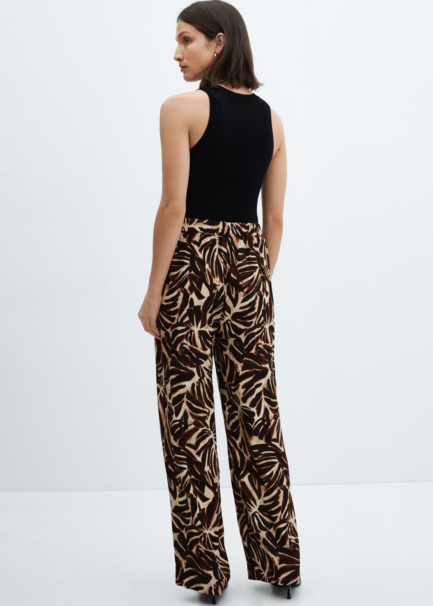 Pantalón fluido estampado - Reverso del artículo