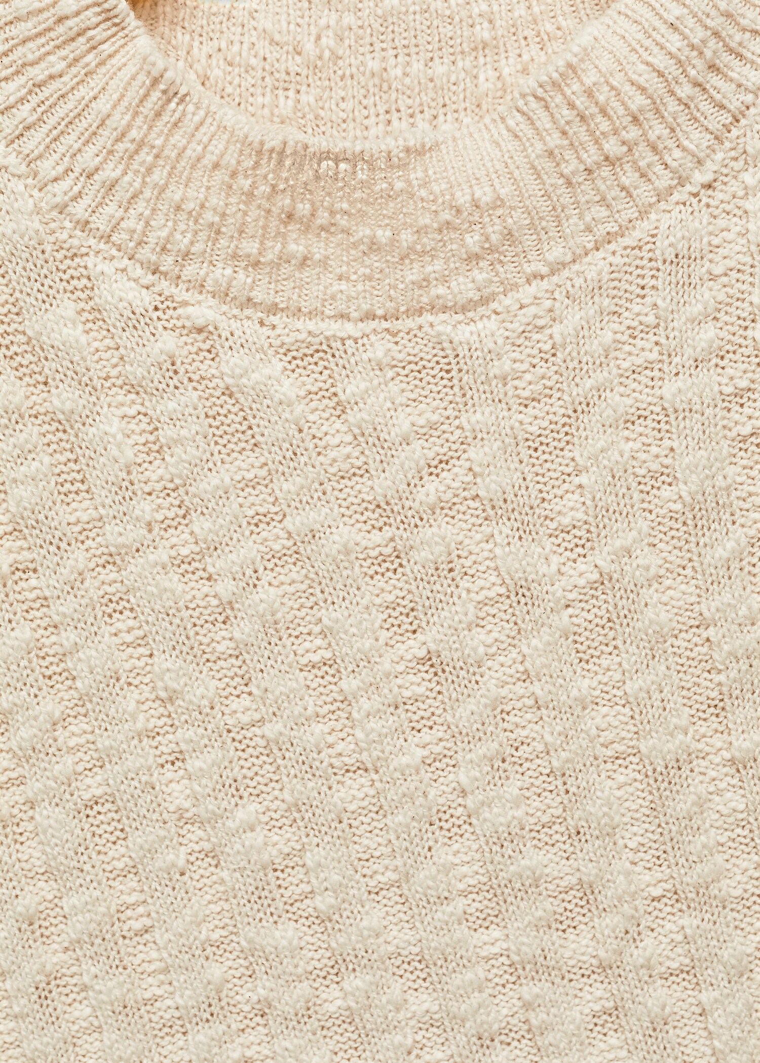 Ribbed knitted top with perkins collar - Woman | MANGO USA 