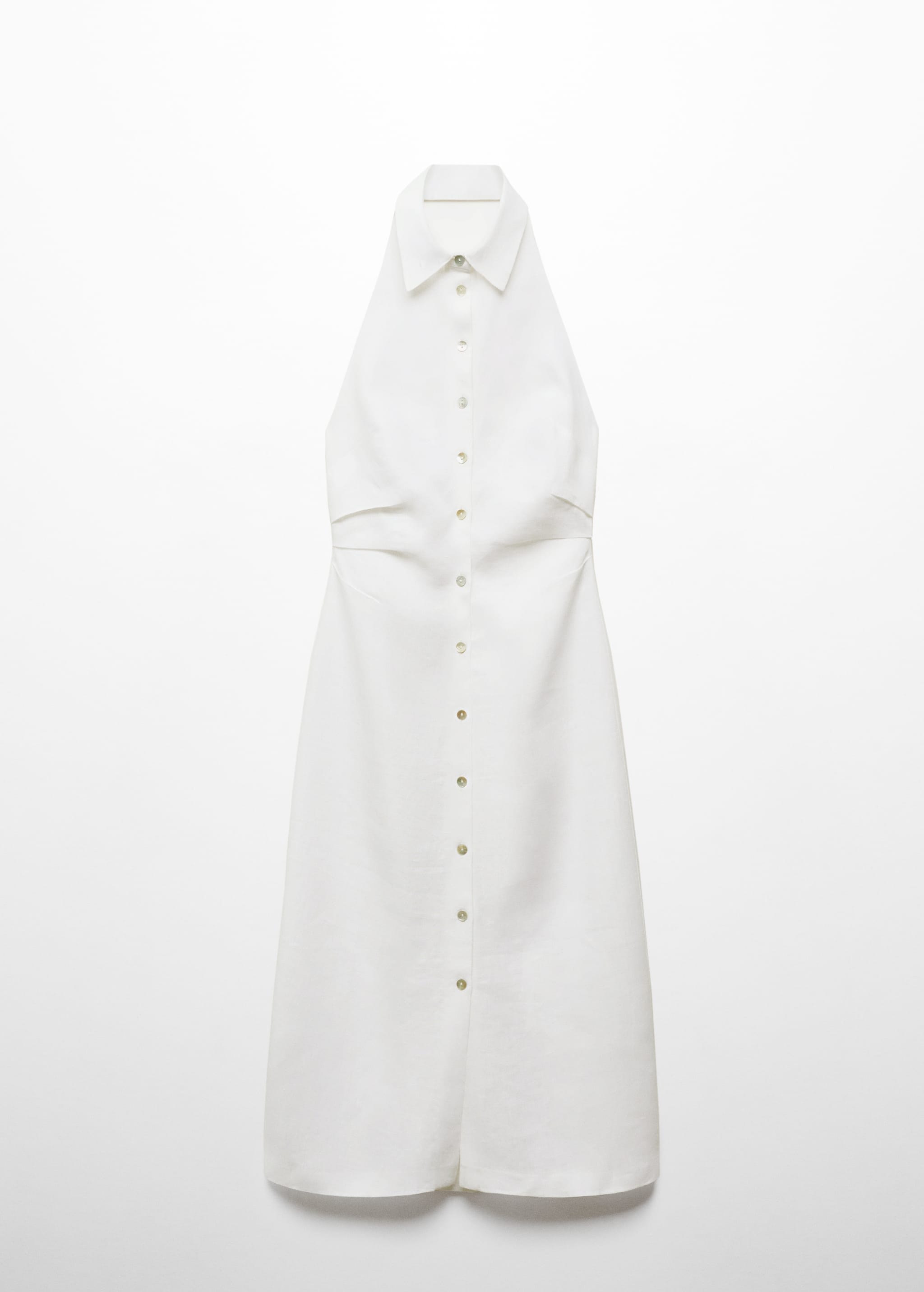 Robe lin col chemise - Article sans modèle