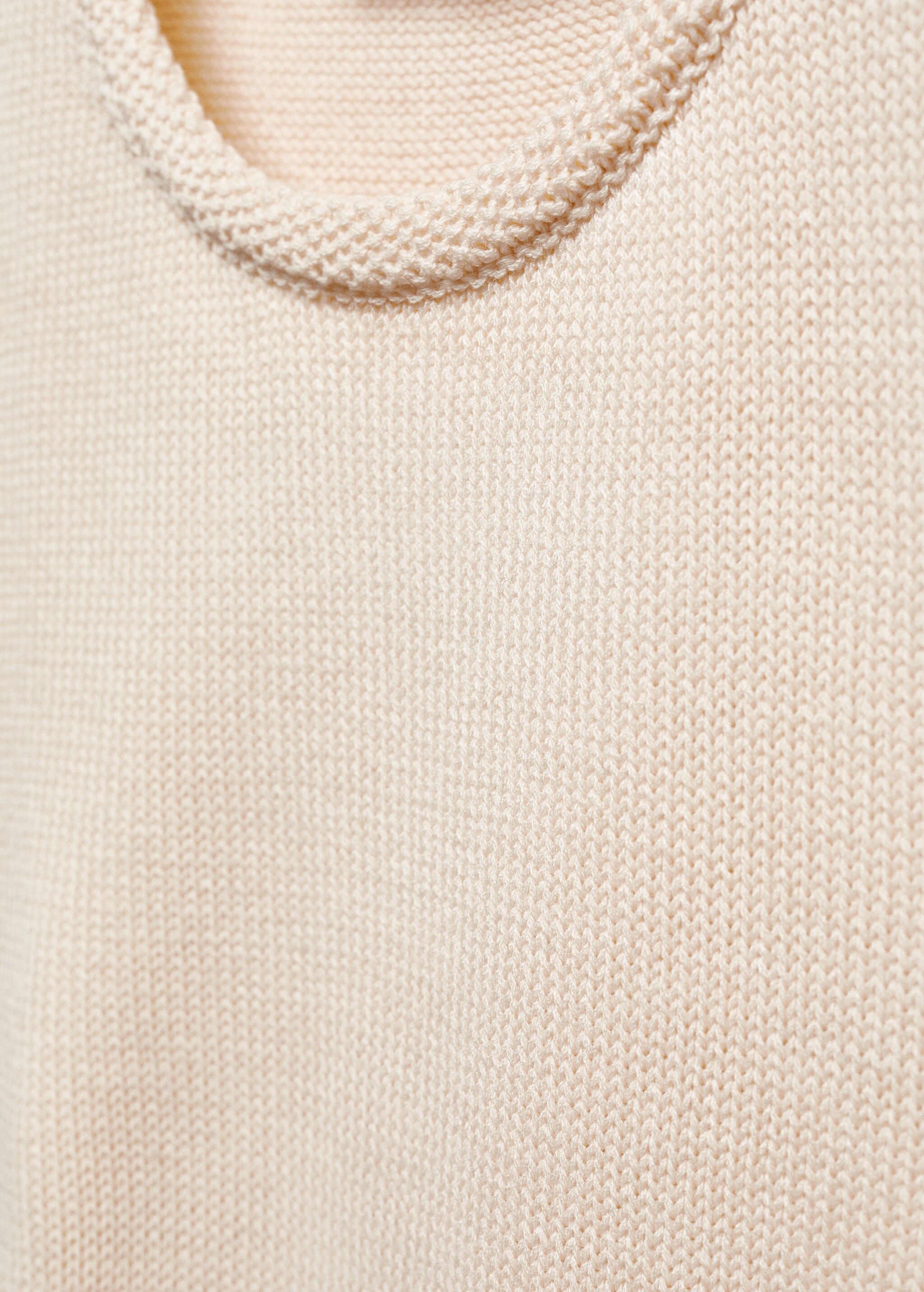 Cotton-linen knitted top - Details of the article 8