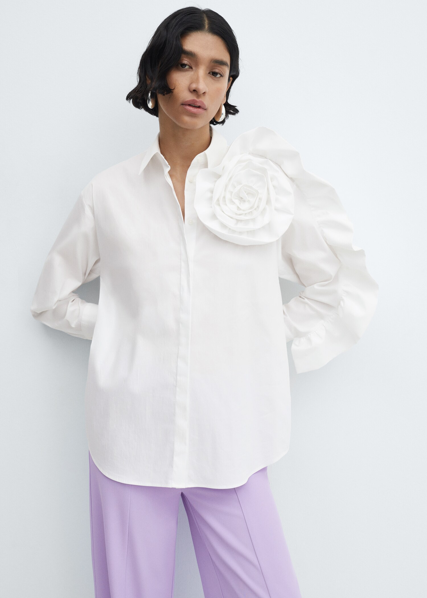 Maxi floral shirt - Medium plane