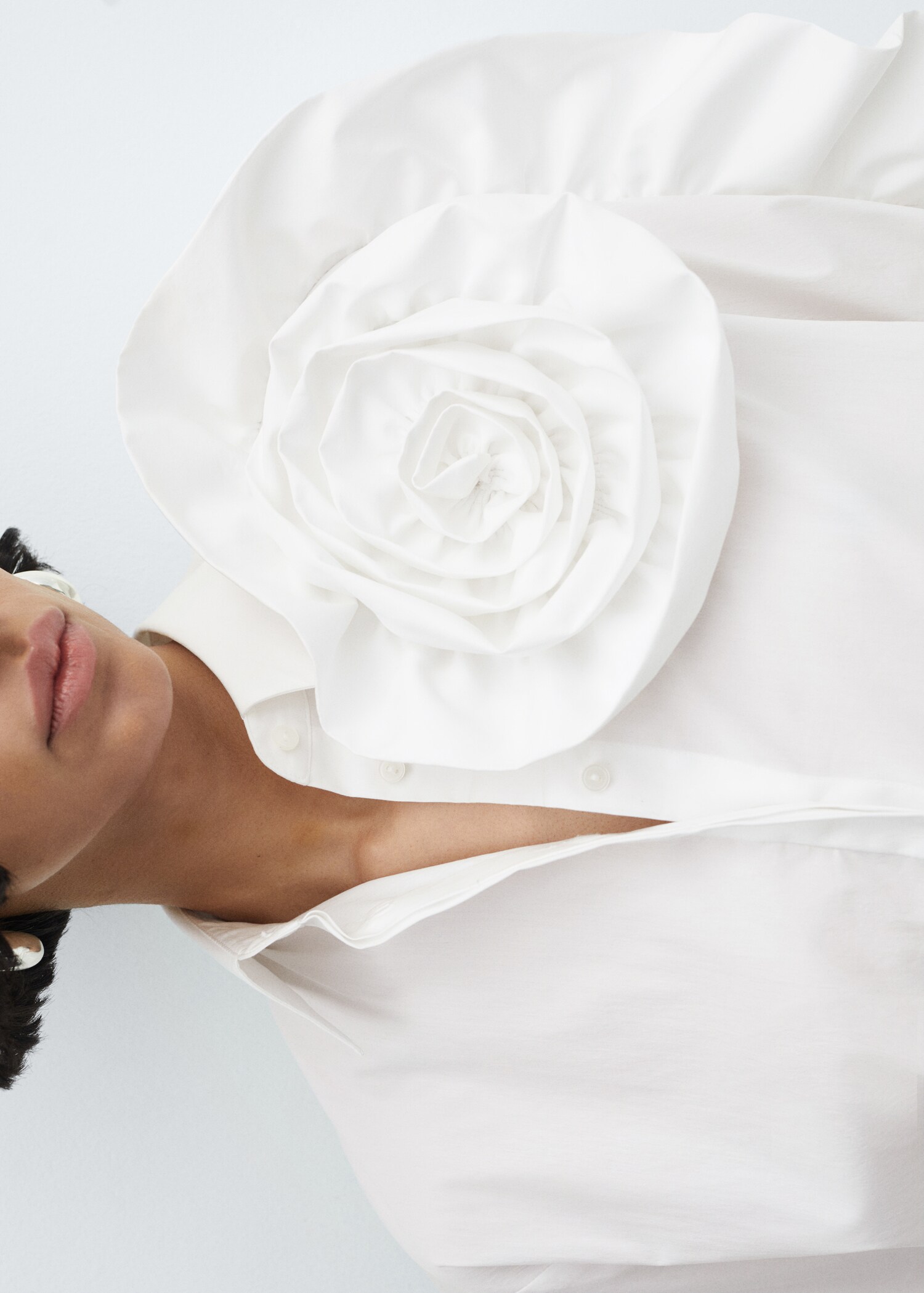 Maxi floral shirt - Details of the article 1