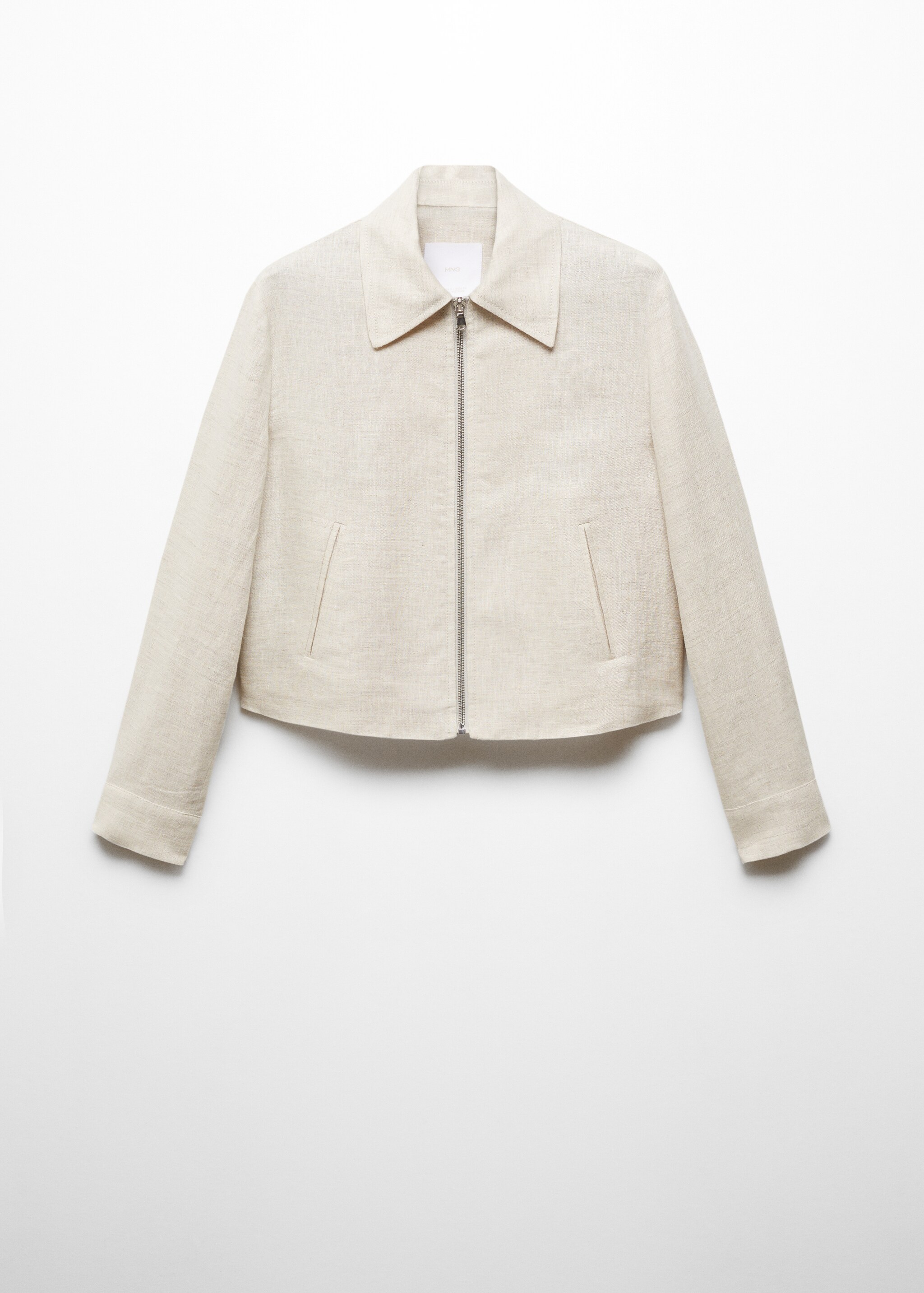 100% linen jacket with zip - Article without model