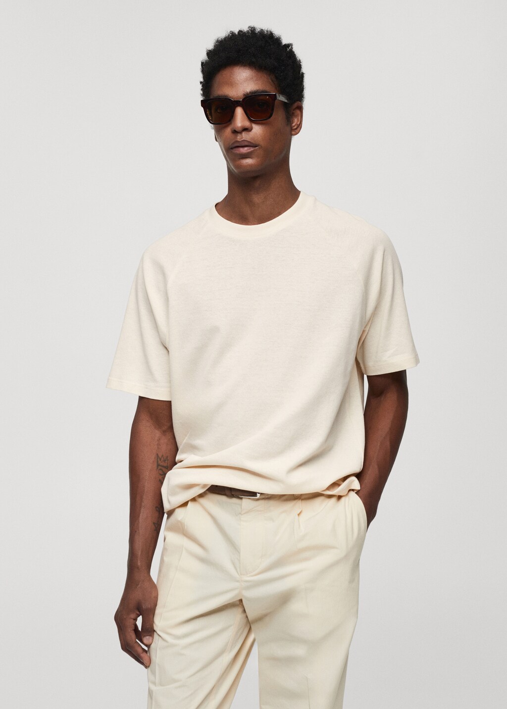 ★MUSINSA STANDARD★ Relaxed Ombre Check Shirt Beige Orange ZIMMERMANN Tranquility asymmetric ombré silk-twill shirt