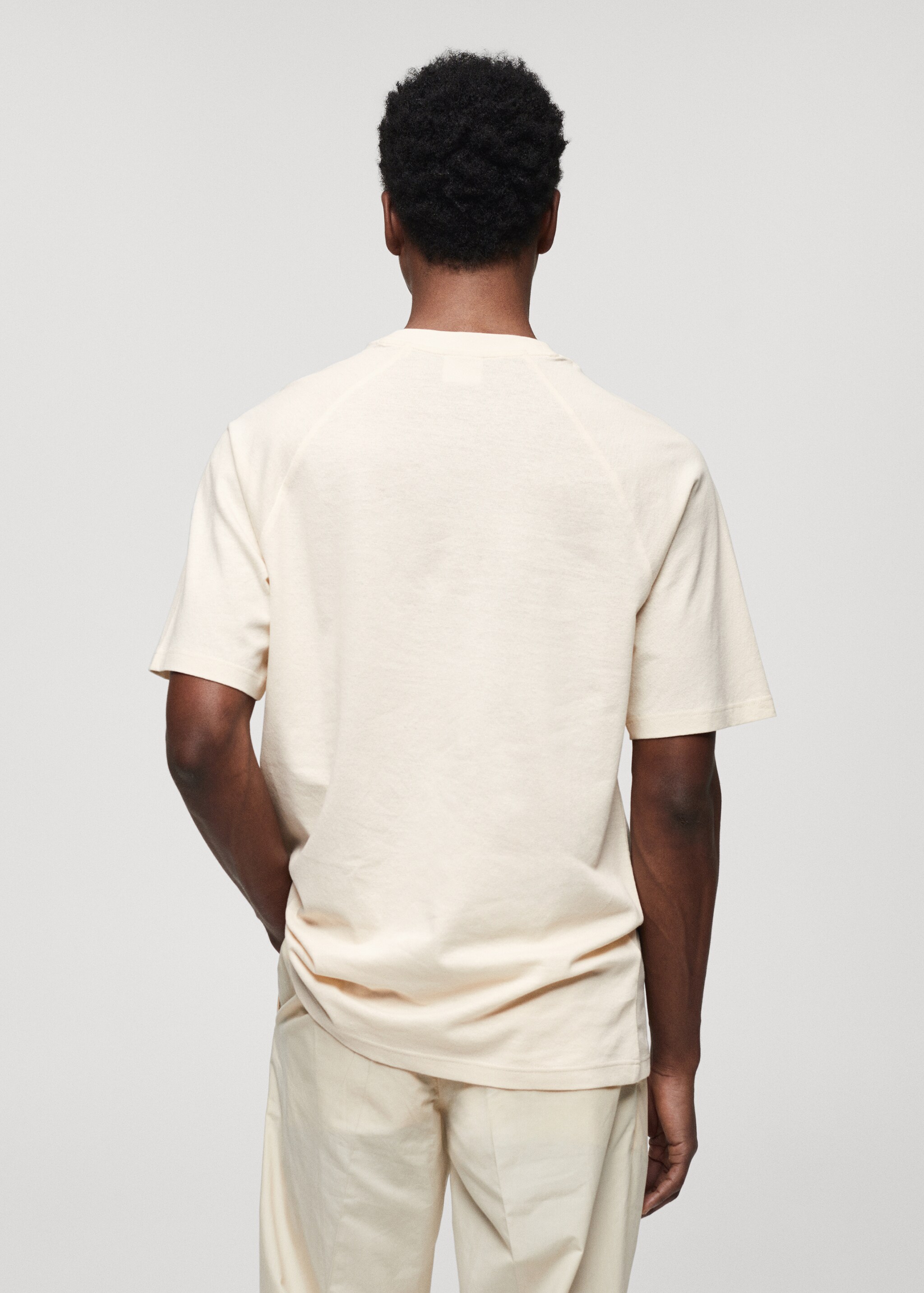 Relaxed fit cotton t-shirt - Reverse of the article