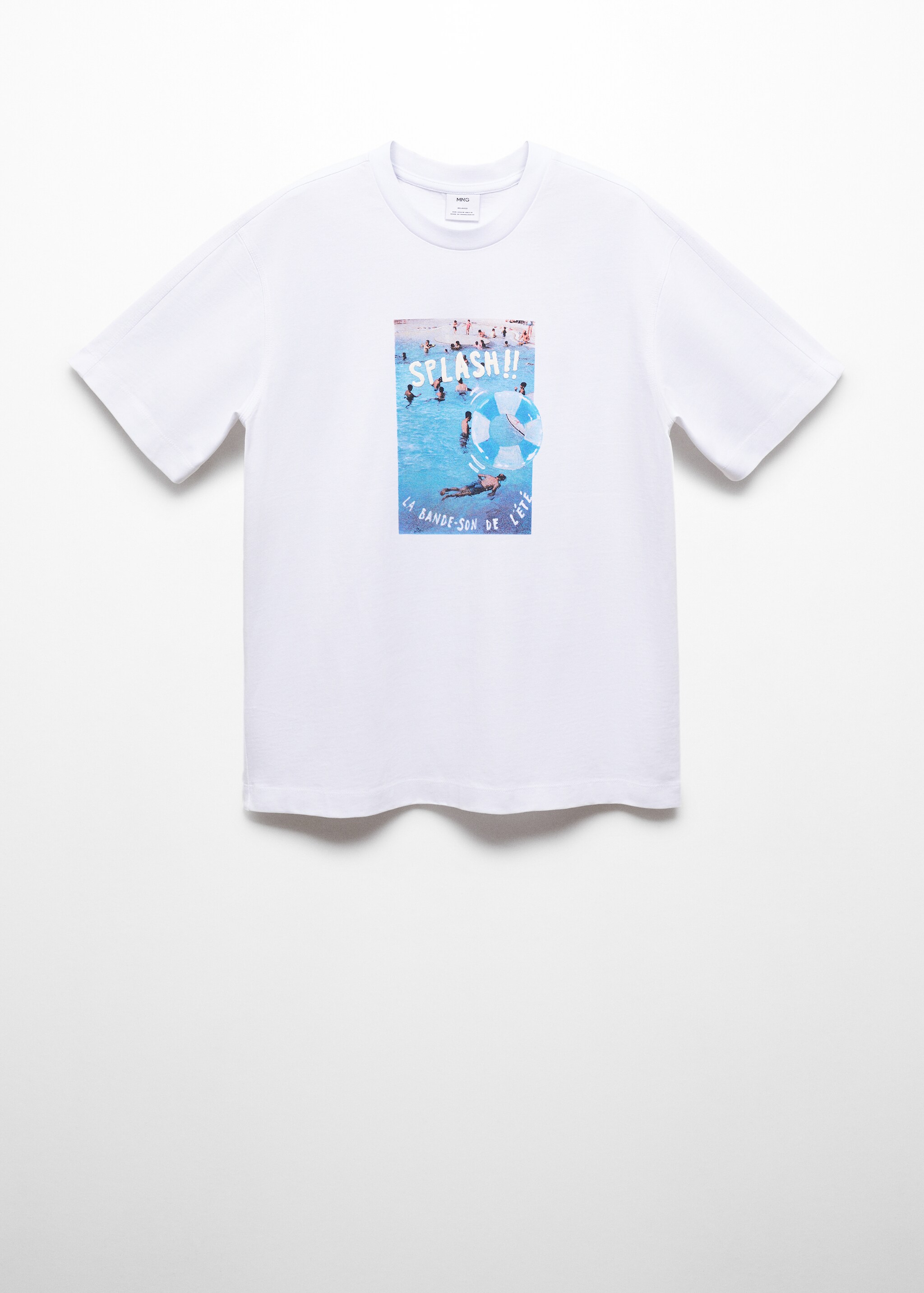 Cotton T-shirt printed with drawing - Article without model