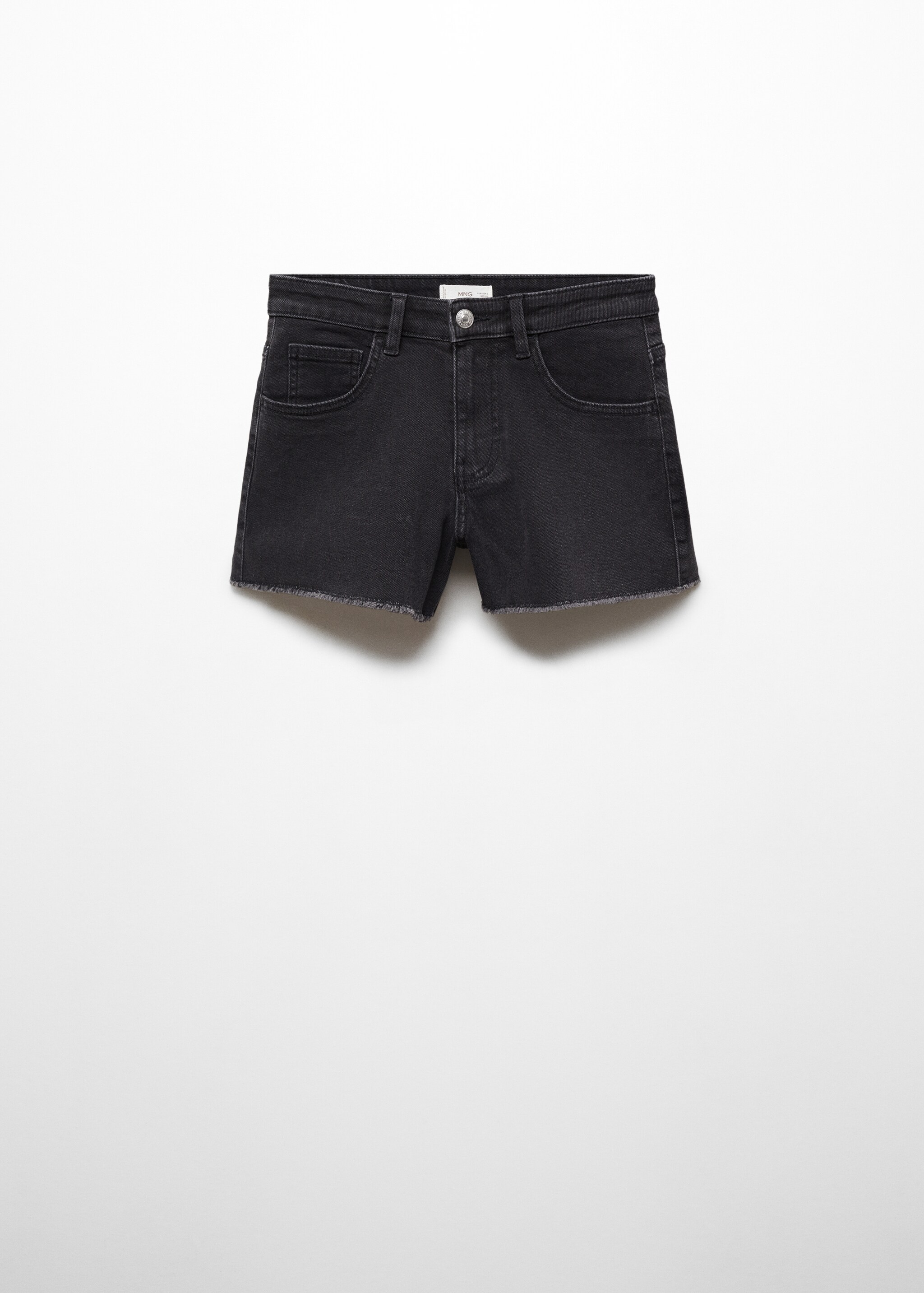 Medium-waist denim shorts - Article without model