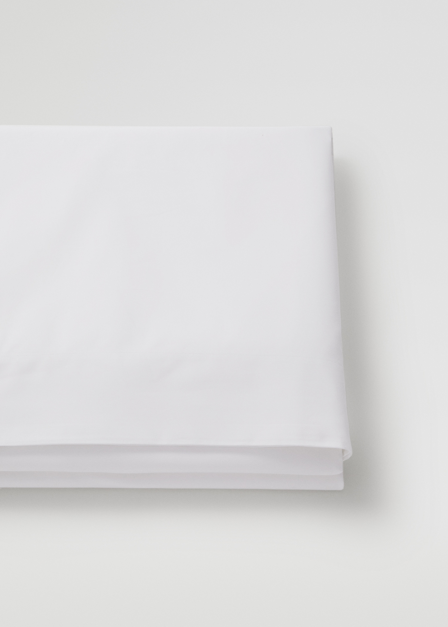500-thread cotton flat sheet for king bed - Medium plane
