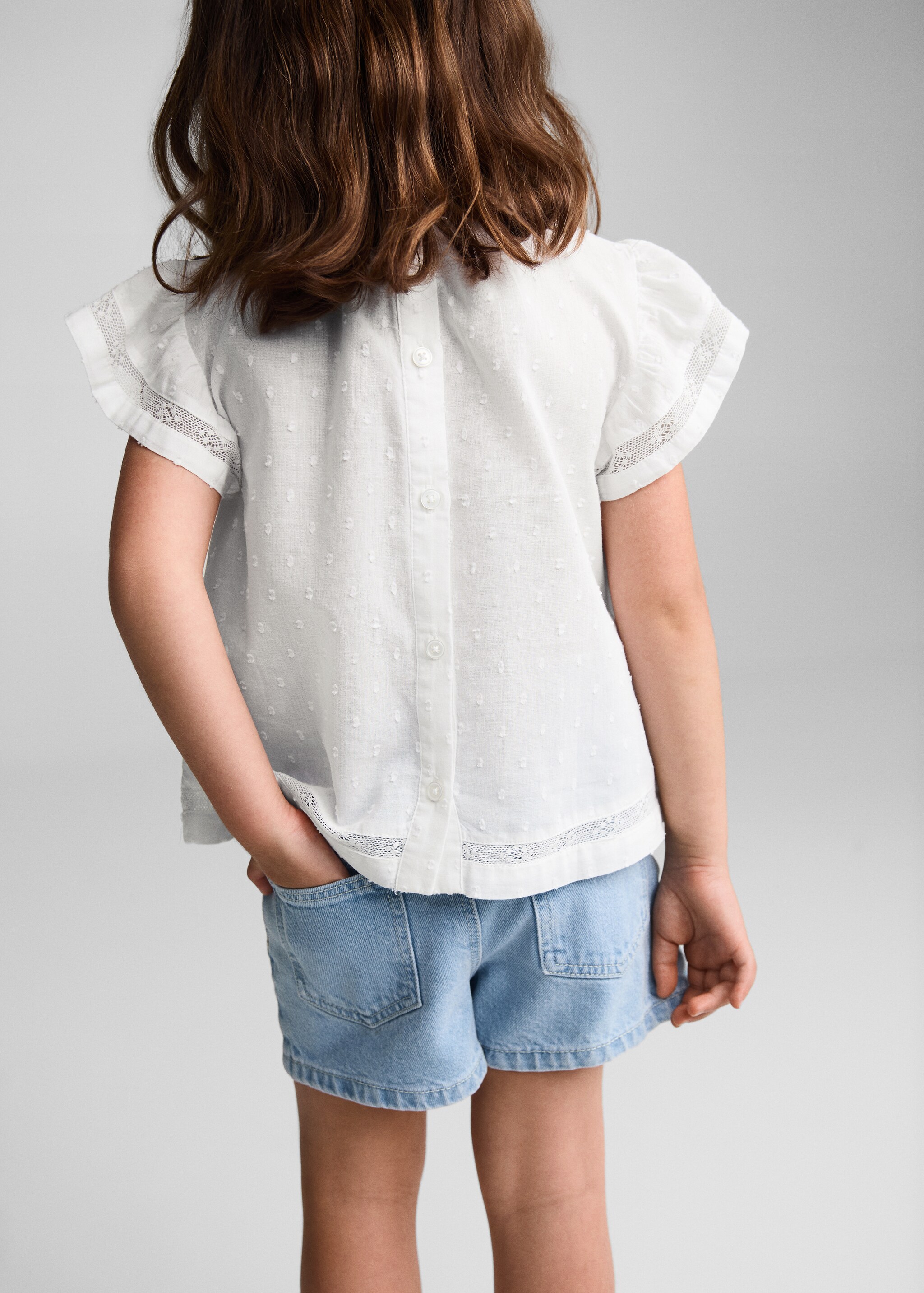 Plumeti cotton blouse - Reverse of the article