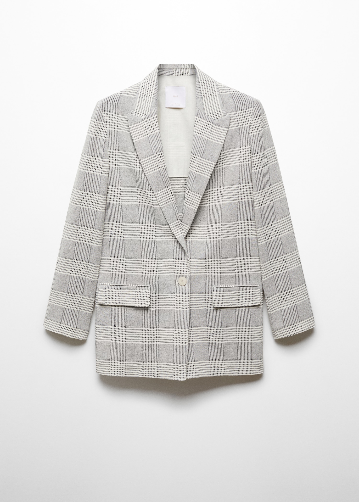 Blazer imprimé carreaux Femme MANGO France (La Réunion)