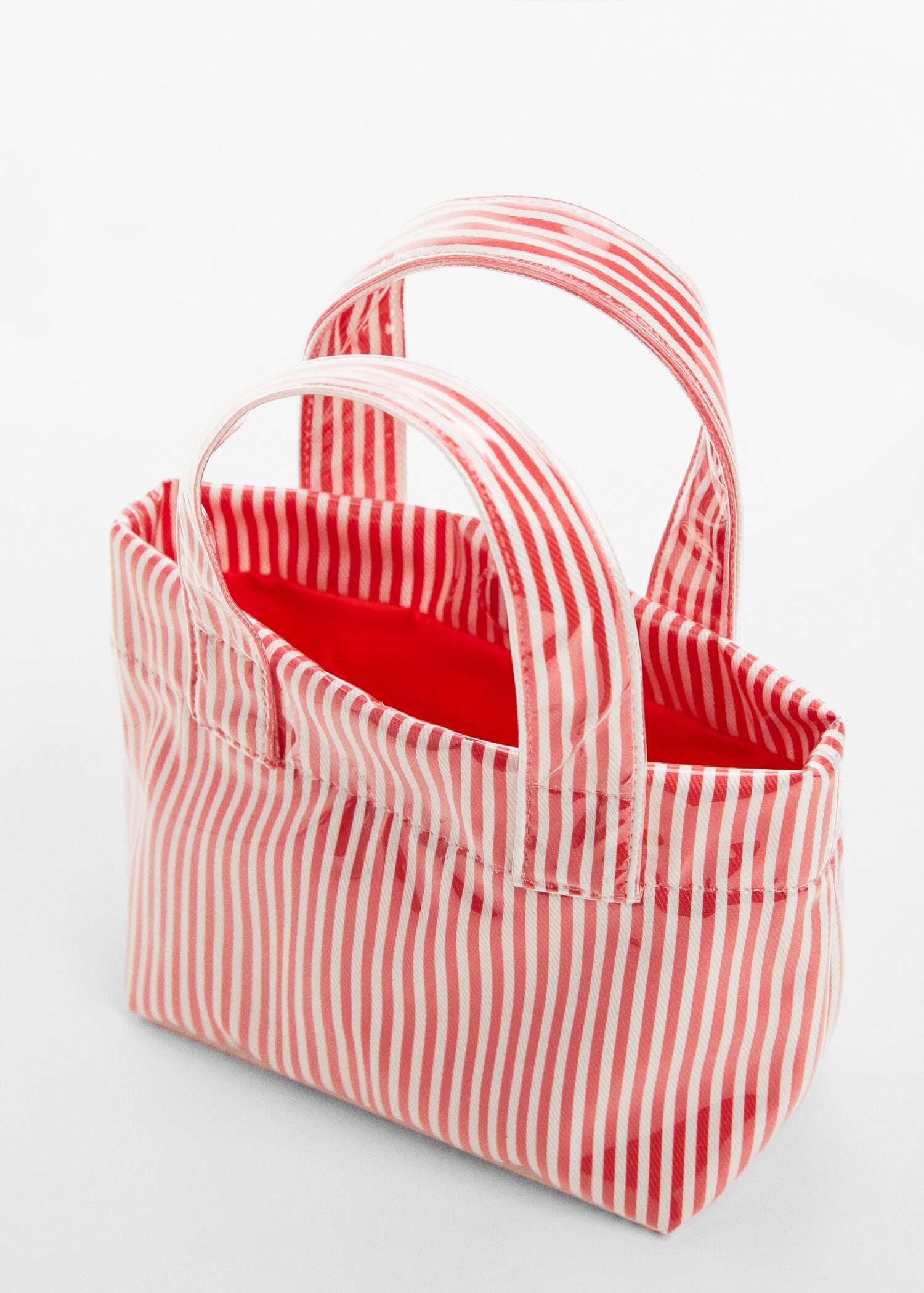 Полосатая сумка для ношения в руке - Деталь изделия 2