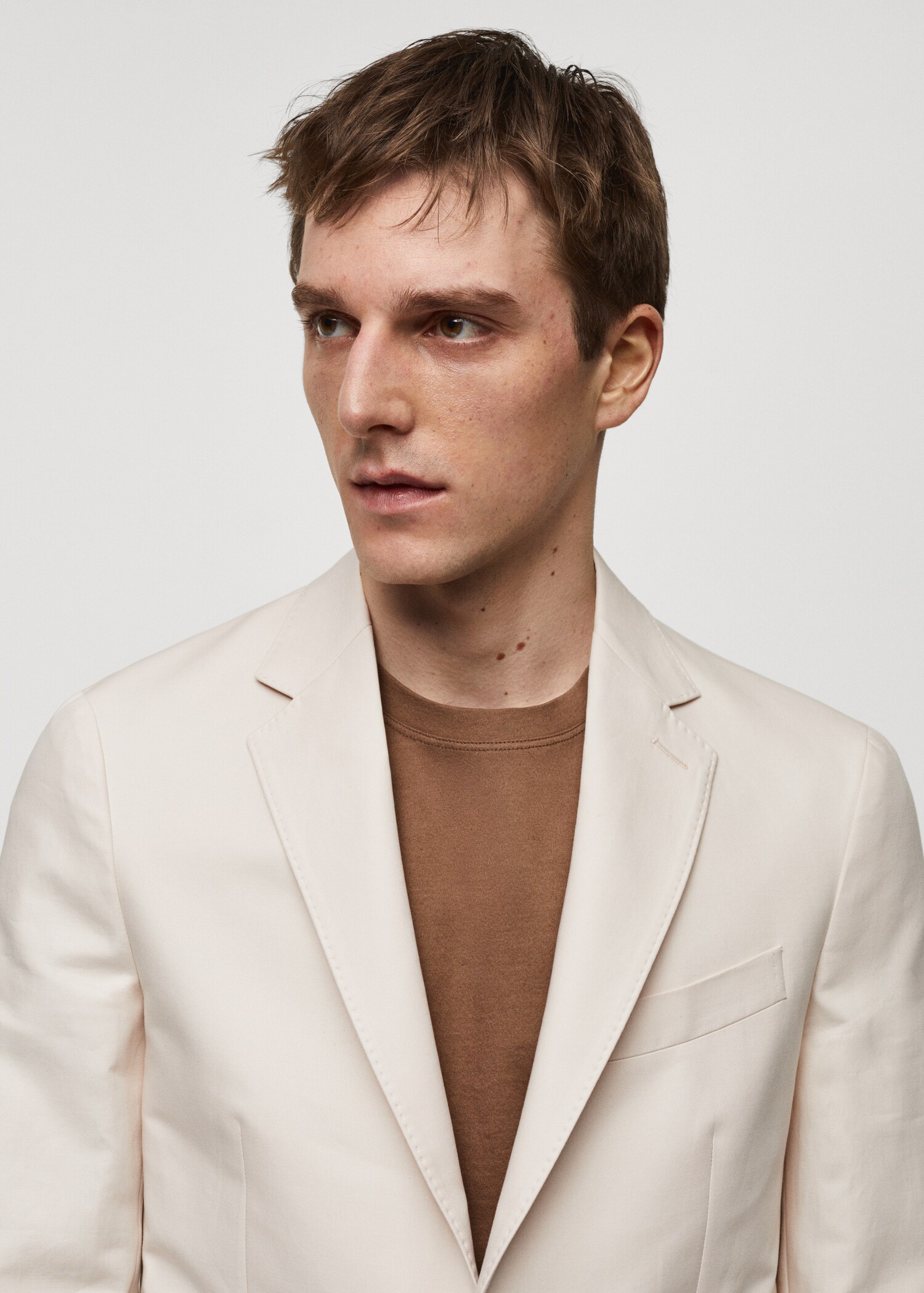 Veste costume slim-fit 100 % coton - Détail de l'article 1