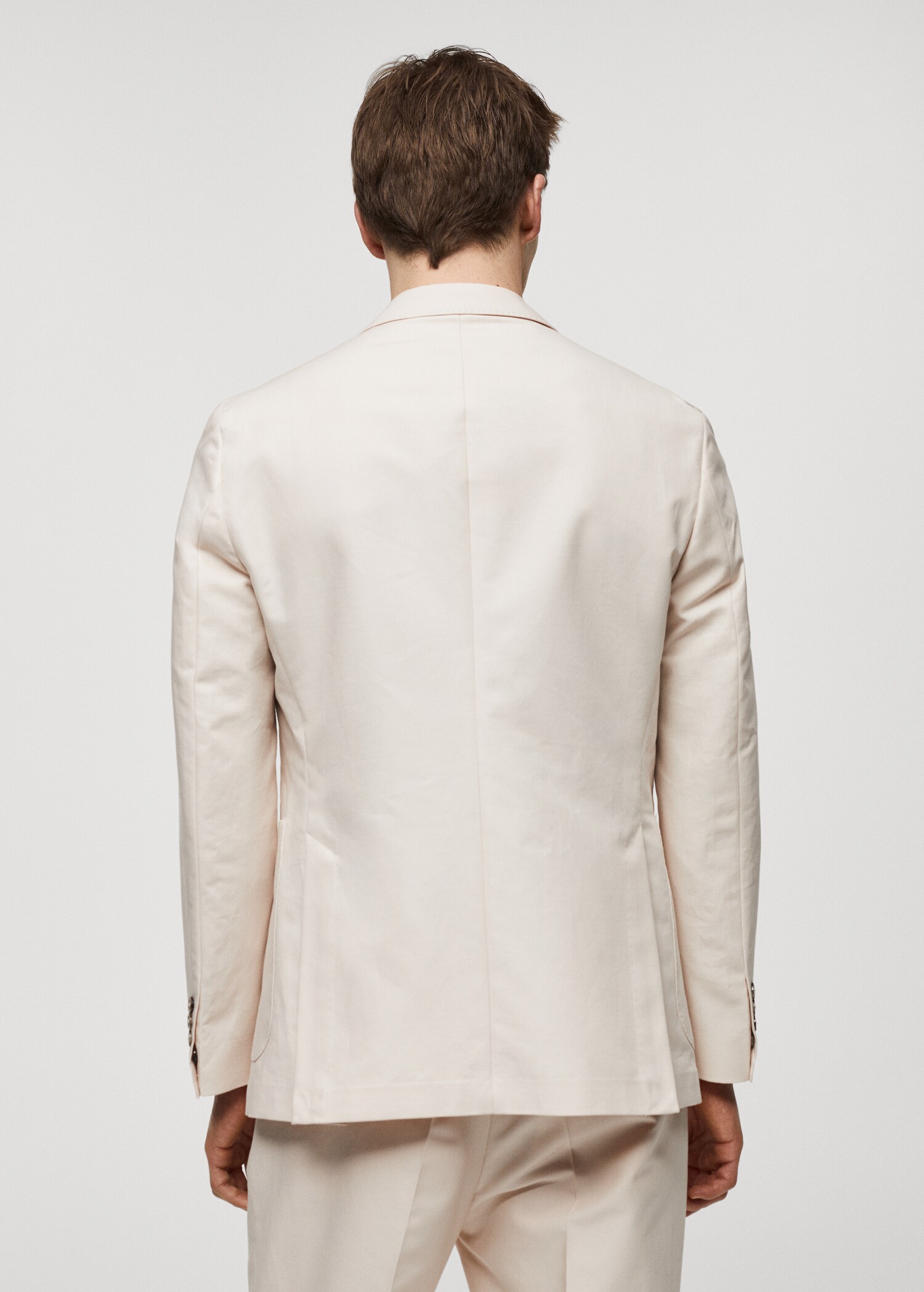 Veste costume slim-fit 100 % coton - Verso de l’article