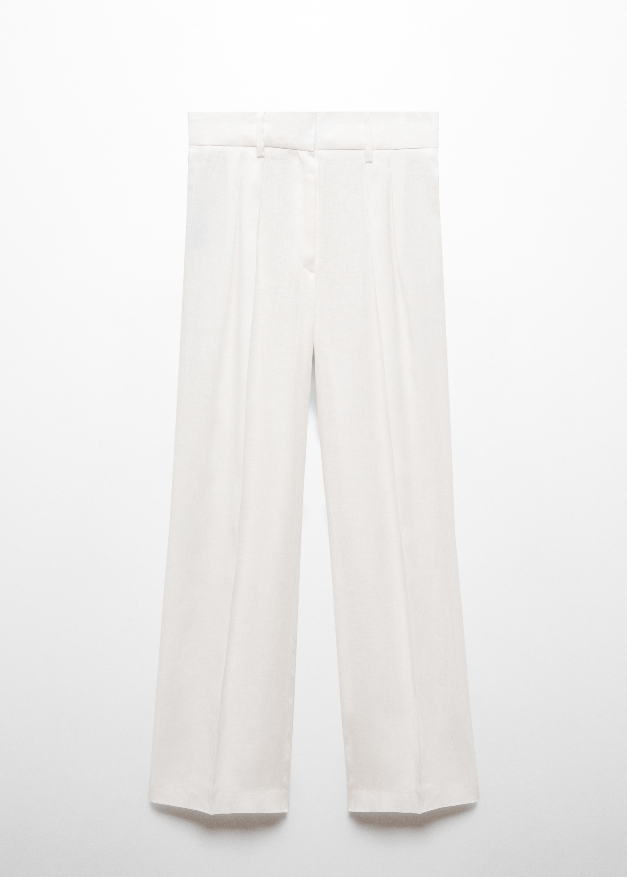 100% linen wideleg trousers - Article without model