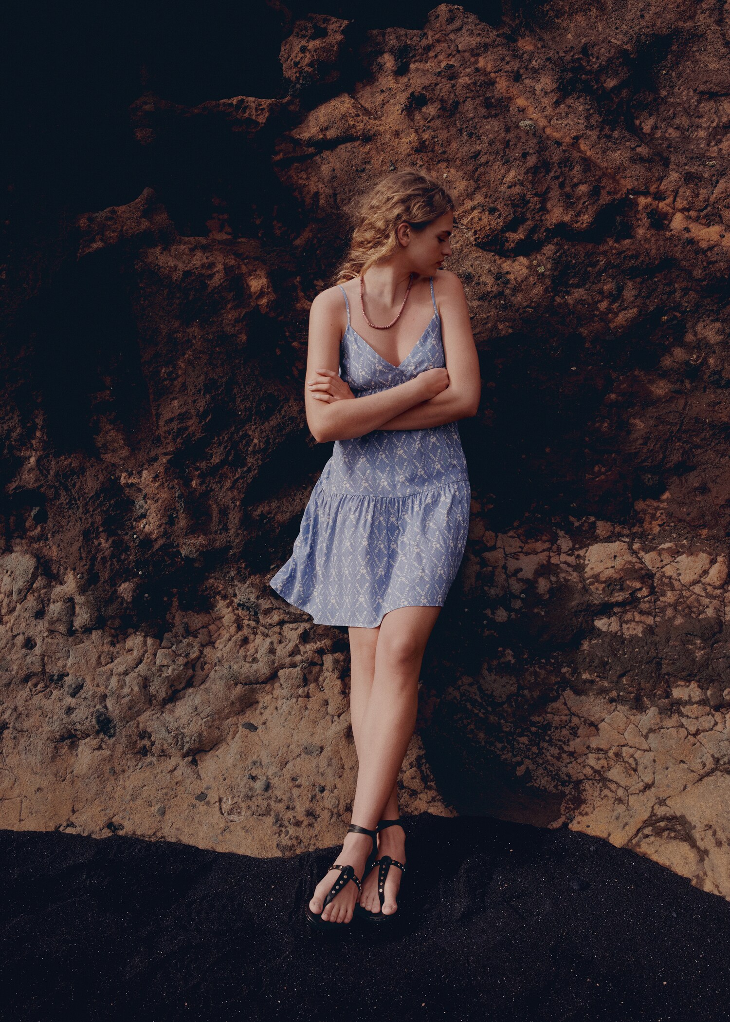 Ruffled printed dress - Details of the article 5
