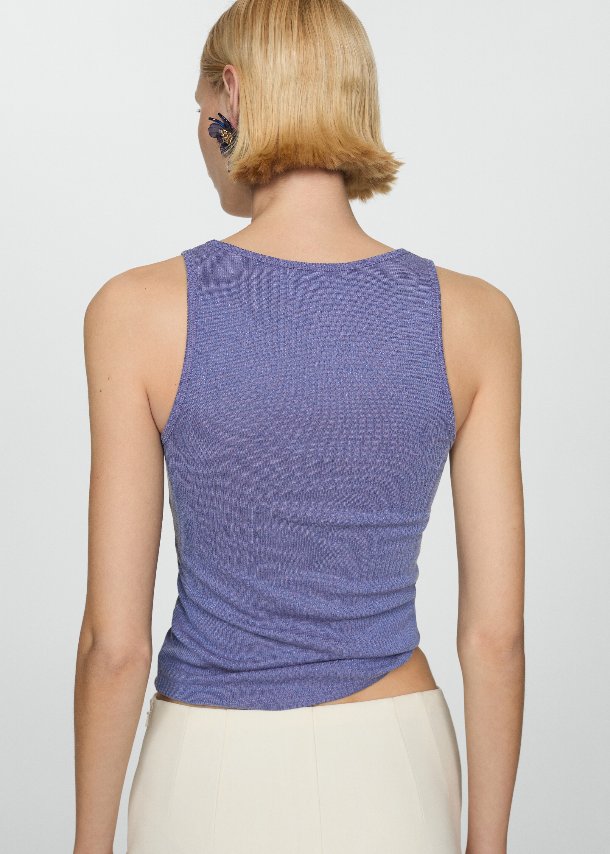 Lurex knitted top - Reverse of the article