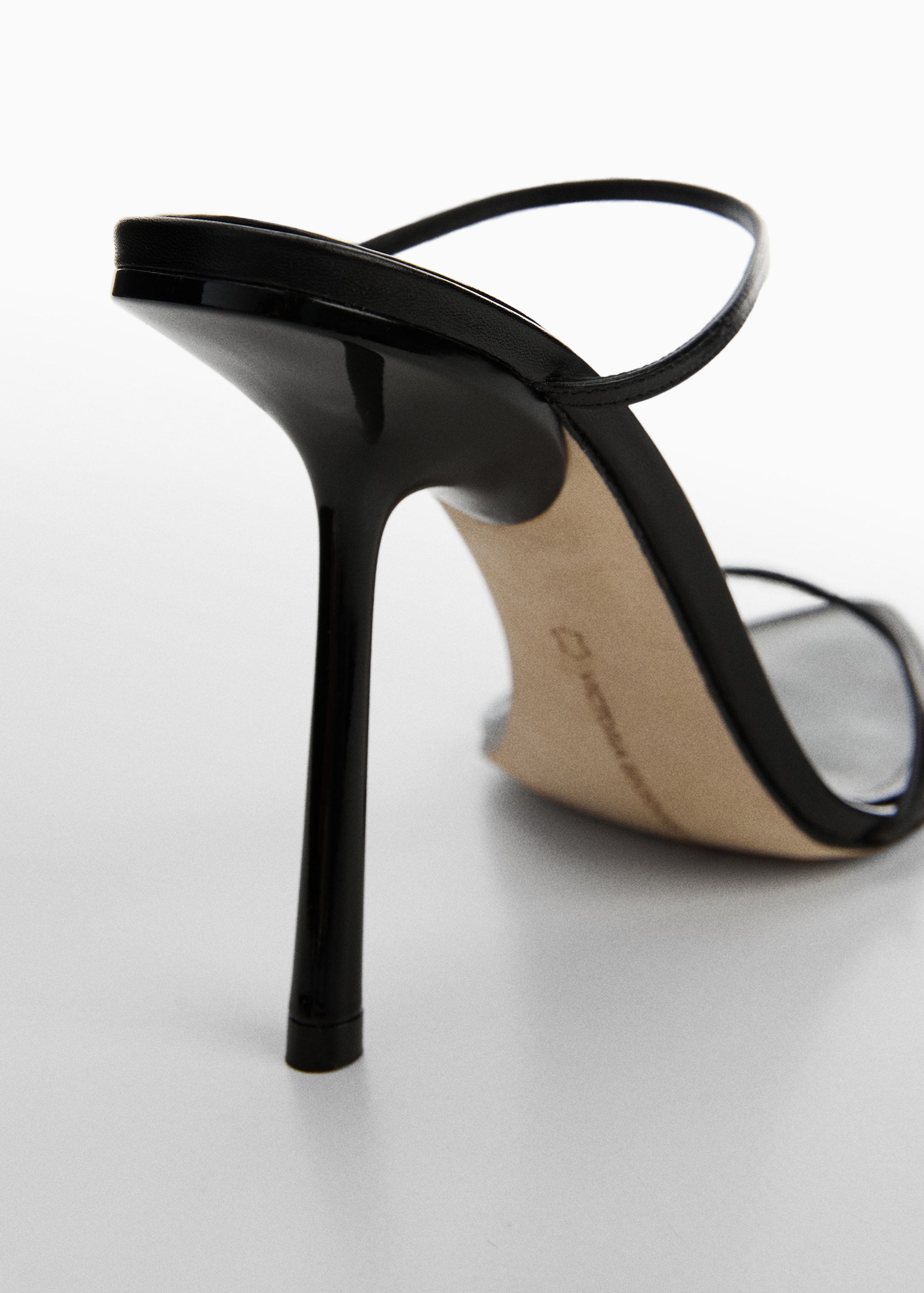 Leather sandal with inclined heel - Details of the article 1