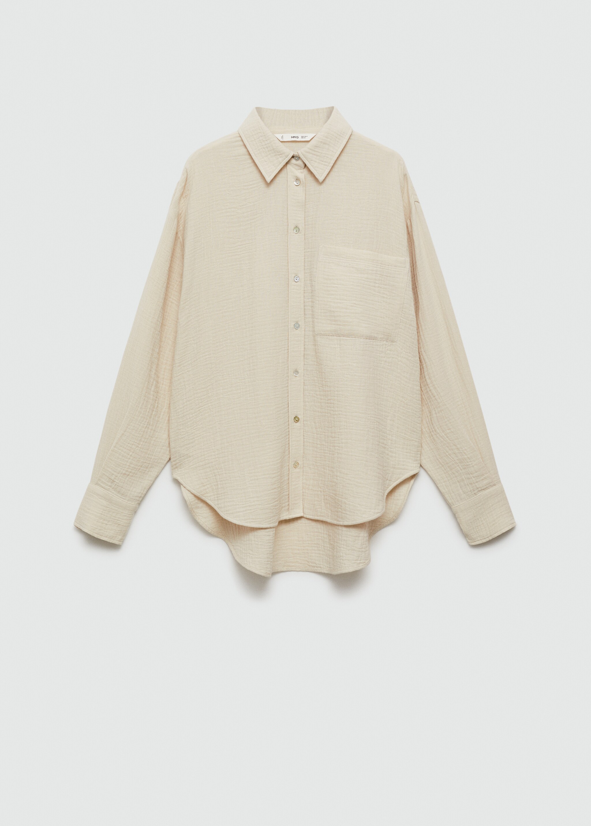 Chest-pocket cotton shirt - Article without model