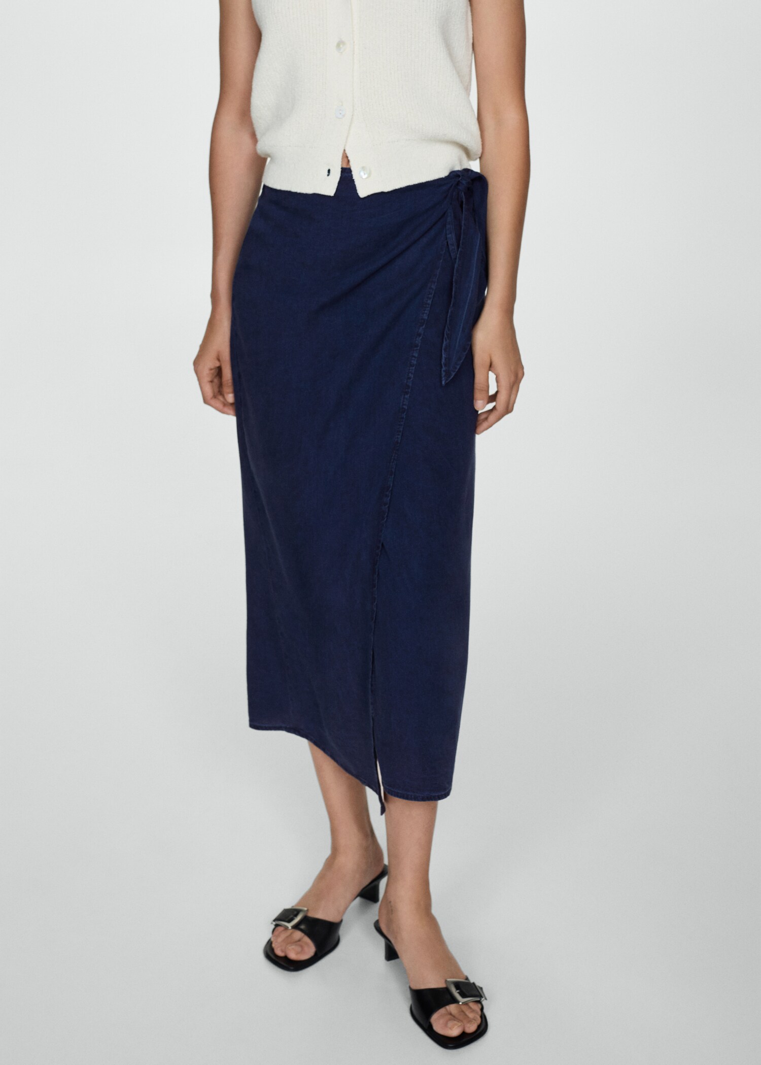 Lyocell bow skirt - Medium plane