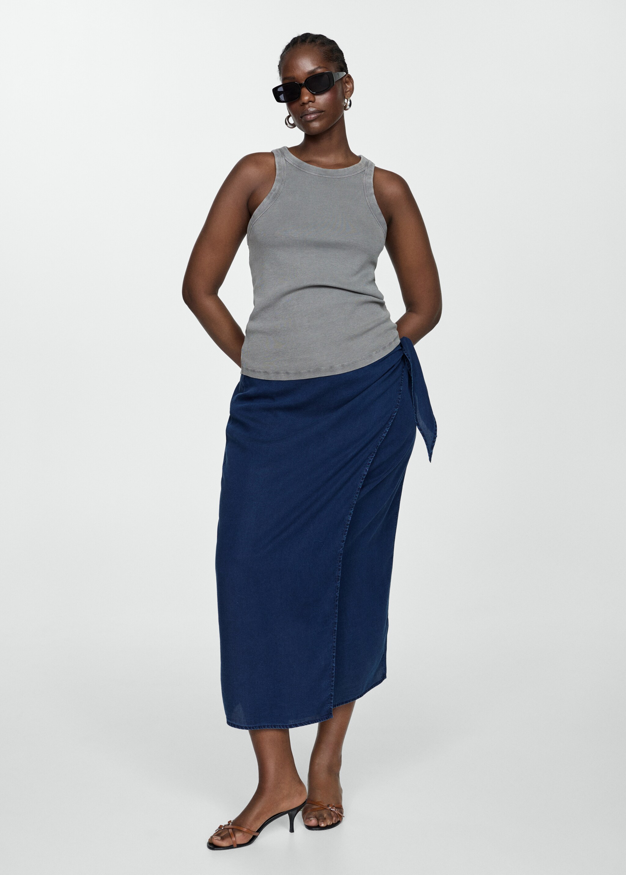Lyocell bow skirt - Details of the article 3