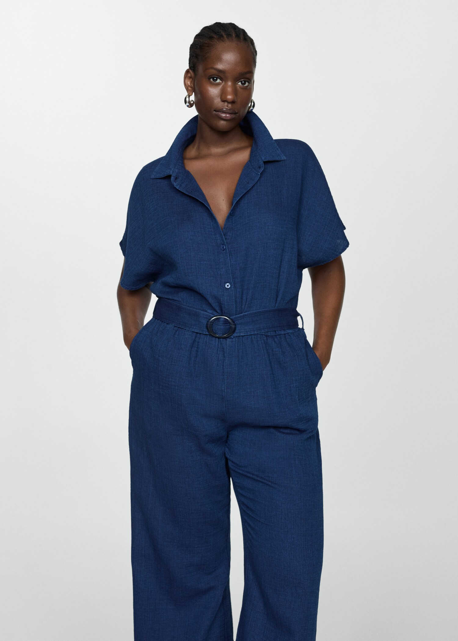 Denim shirt jumpsuit - Details of the article 5