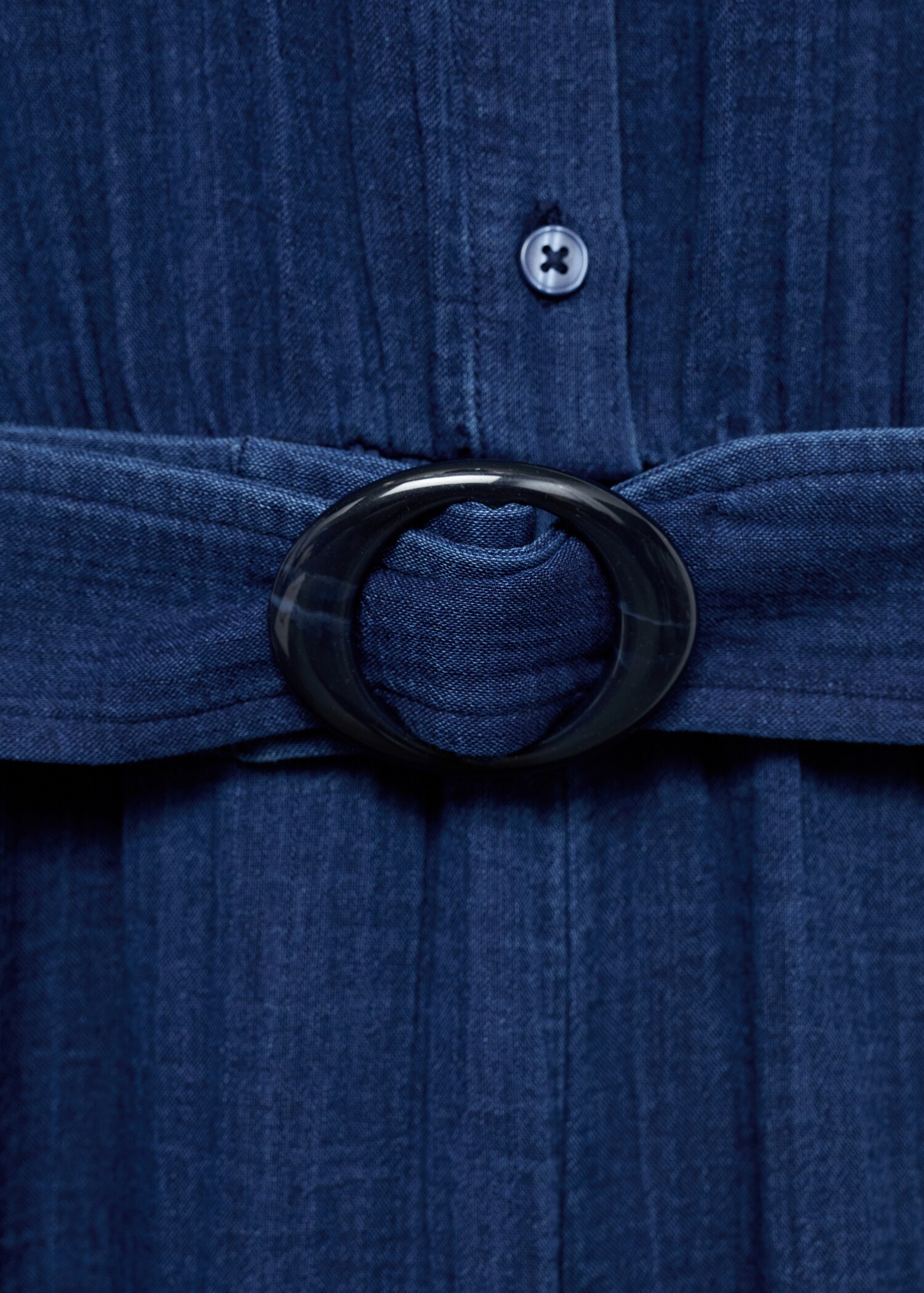 Denim shirt jumpsuit - Details of the article 8