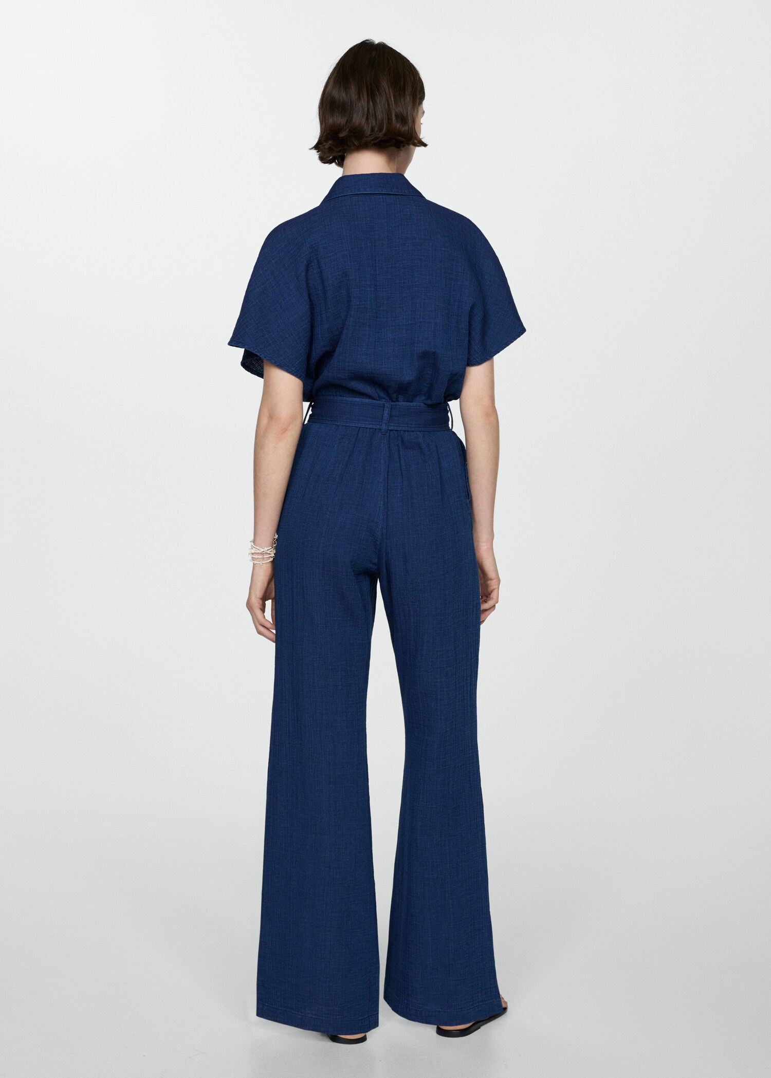 Denim shirt jumpsuit - Reverse of the article