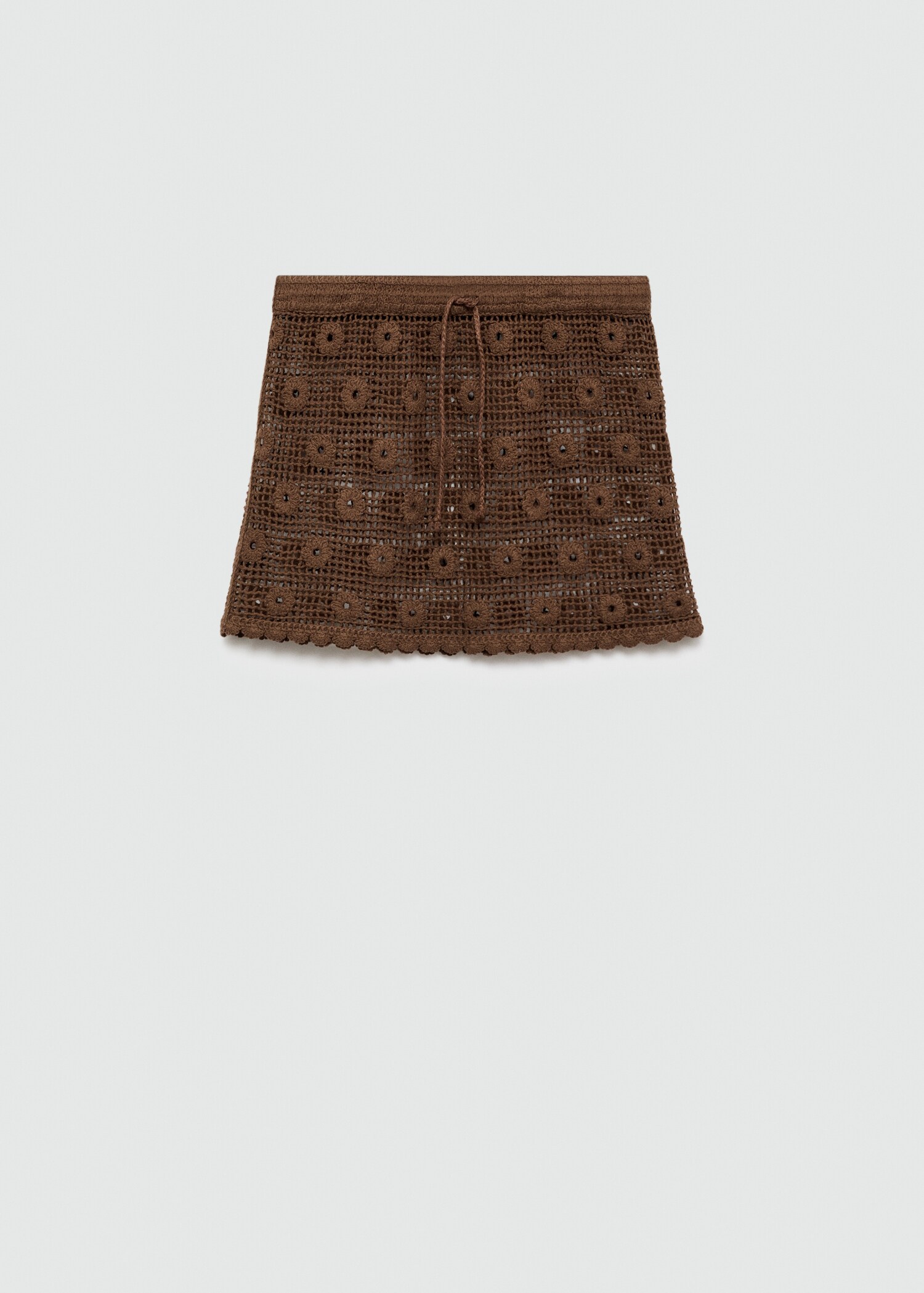 Crochet floral mini-skirt - Article without model