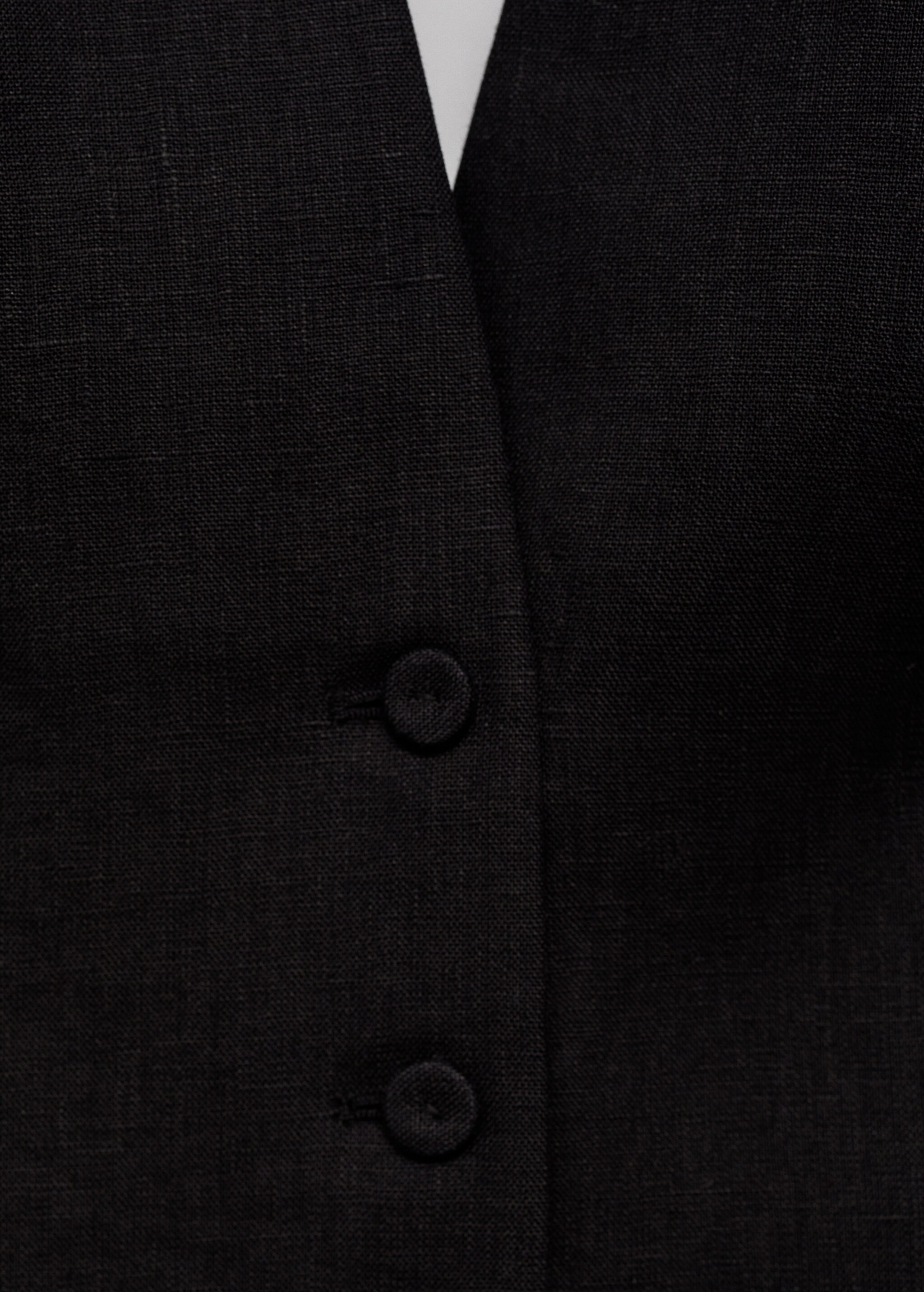 Halter neck linen waistcoat - Details of the article 8