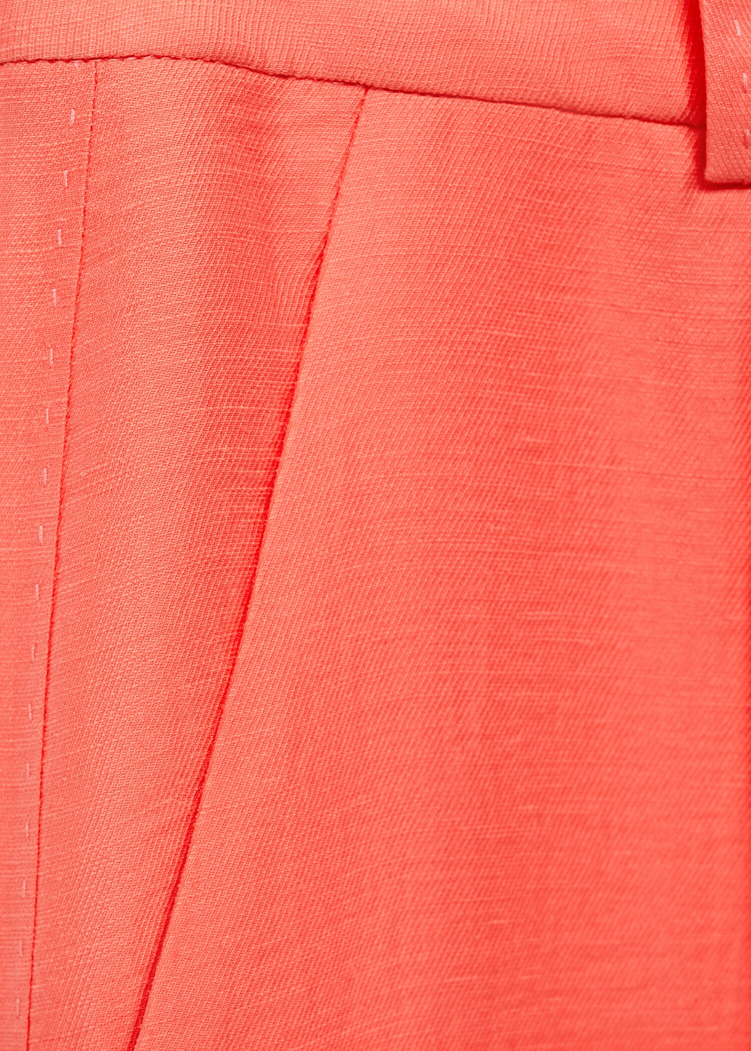 Wideleg linen trousers - Details of the article 0