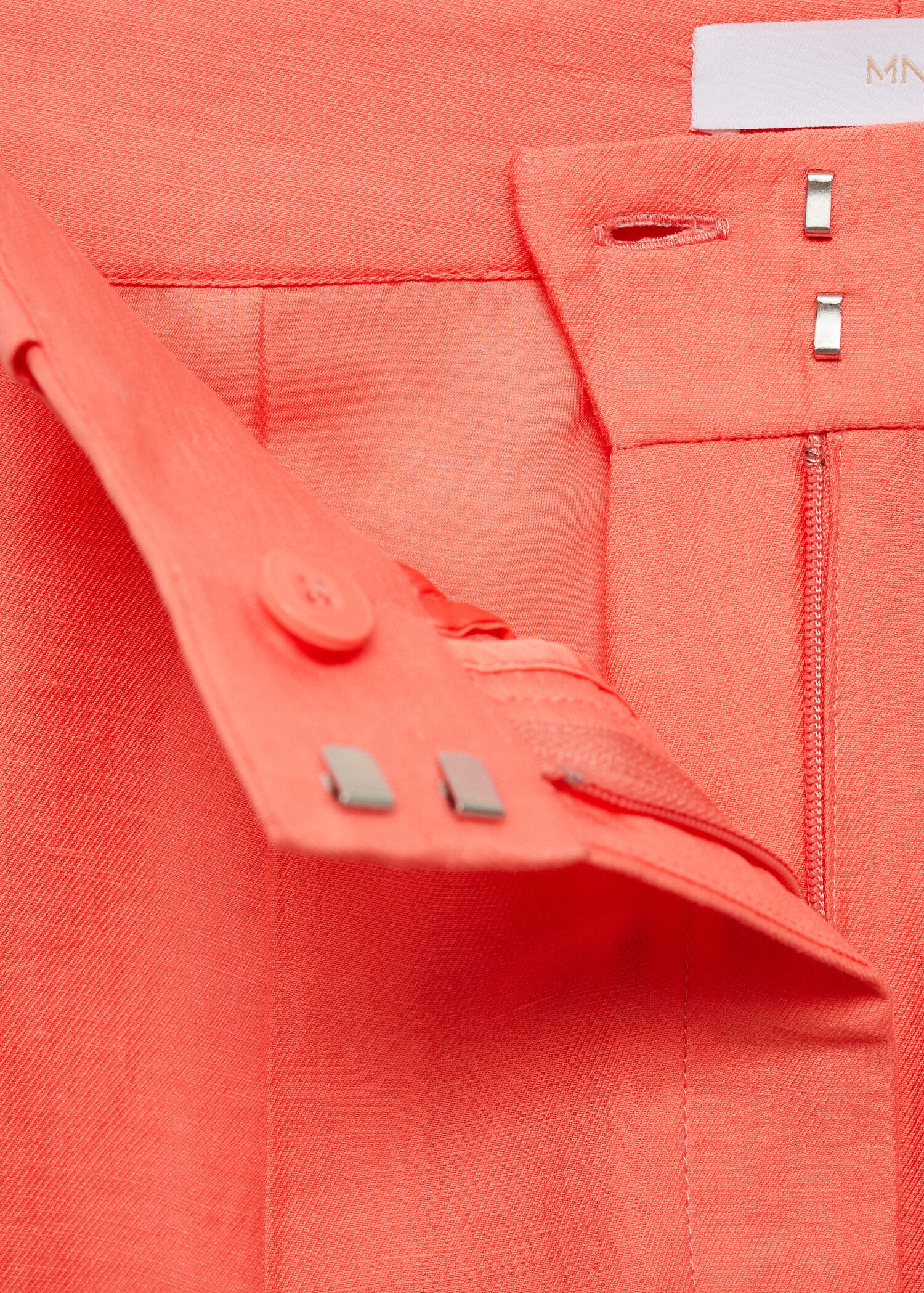 Wideleg linen trousers - Details of the article 8