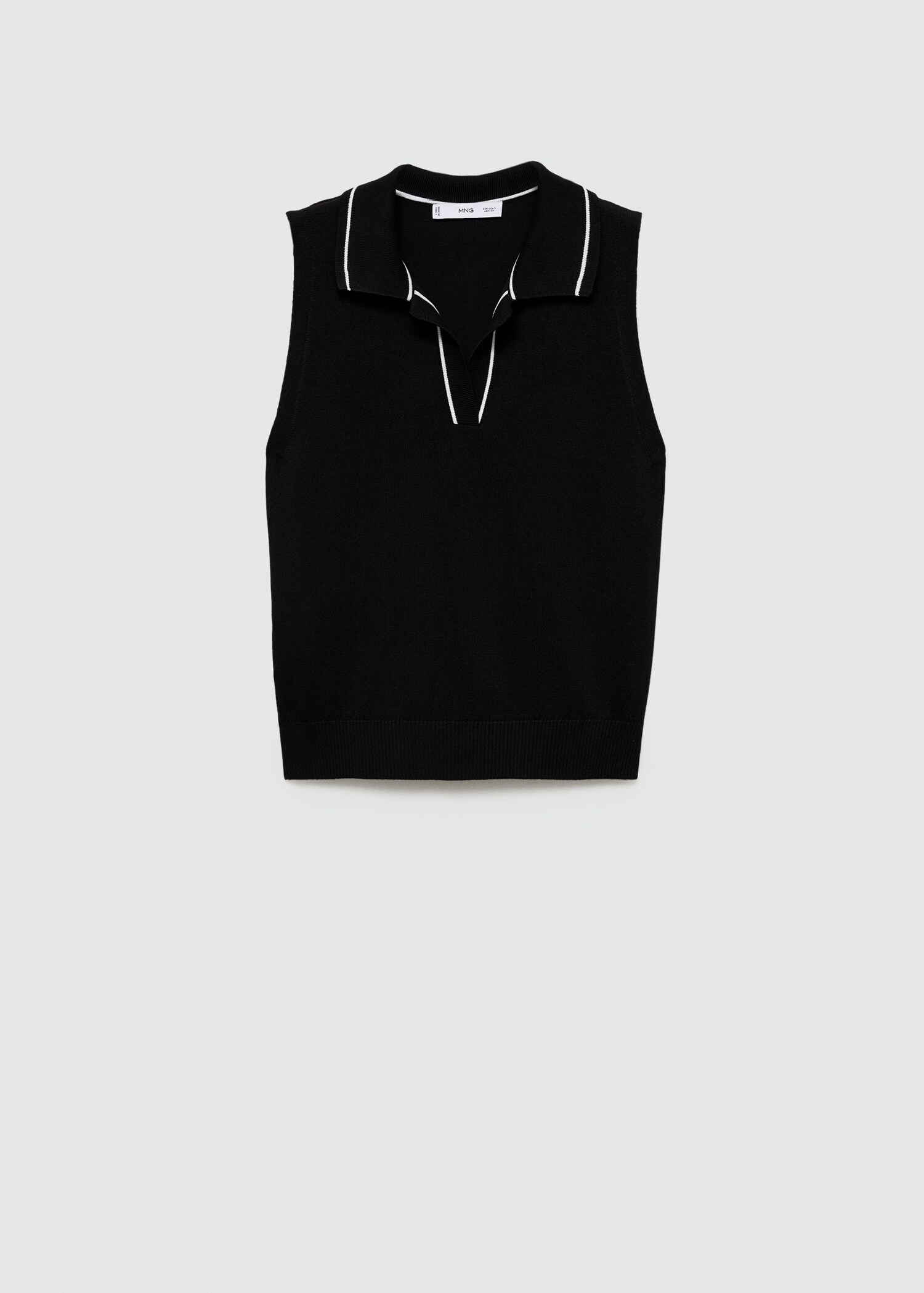 Top punto cuello polo - Artículo sin modelo
