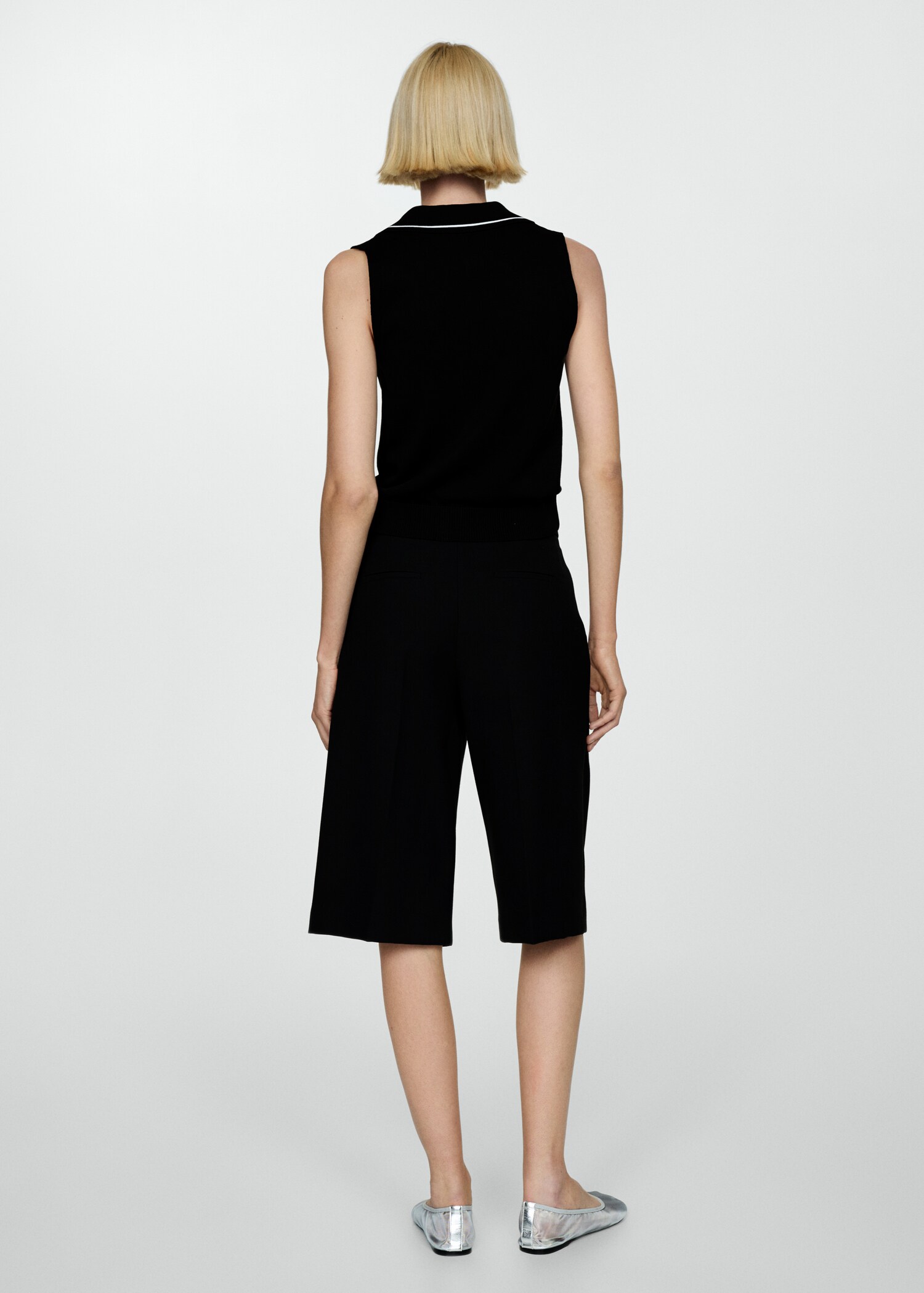 Top punto cuello polo - Reverso del artículo