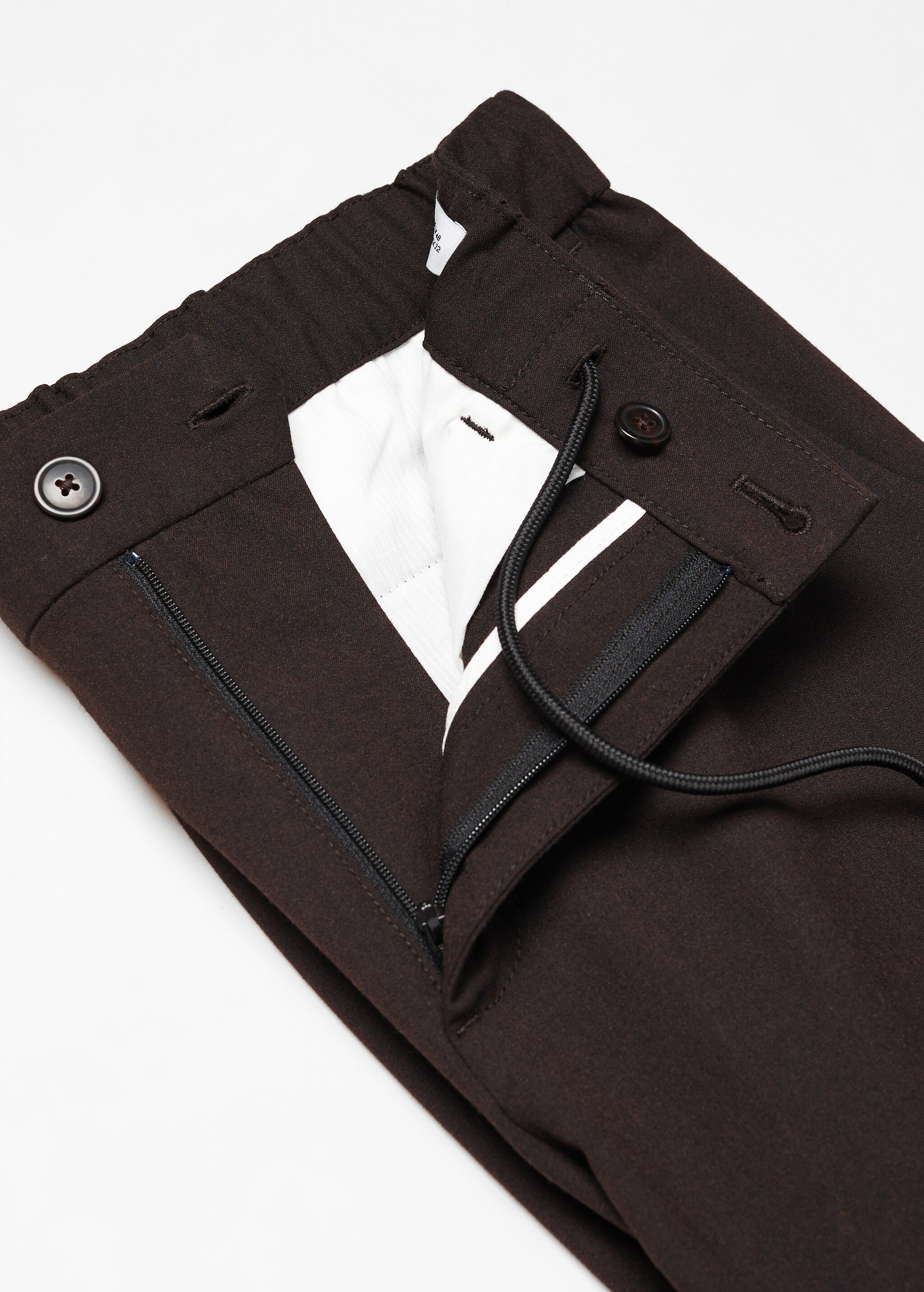 Slim-fit jogger trousers with drawstring - Details of the article 8