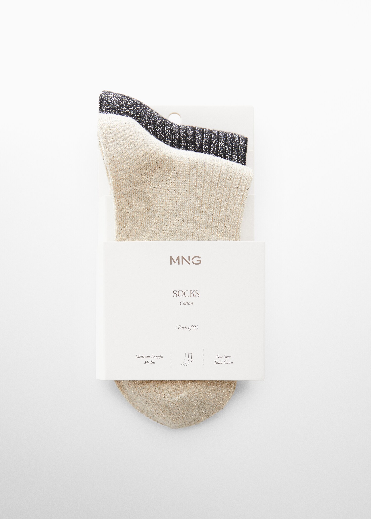 Pack 2 paires chaussettes lurex - Plan moyen