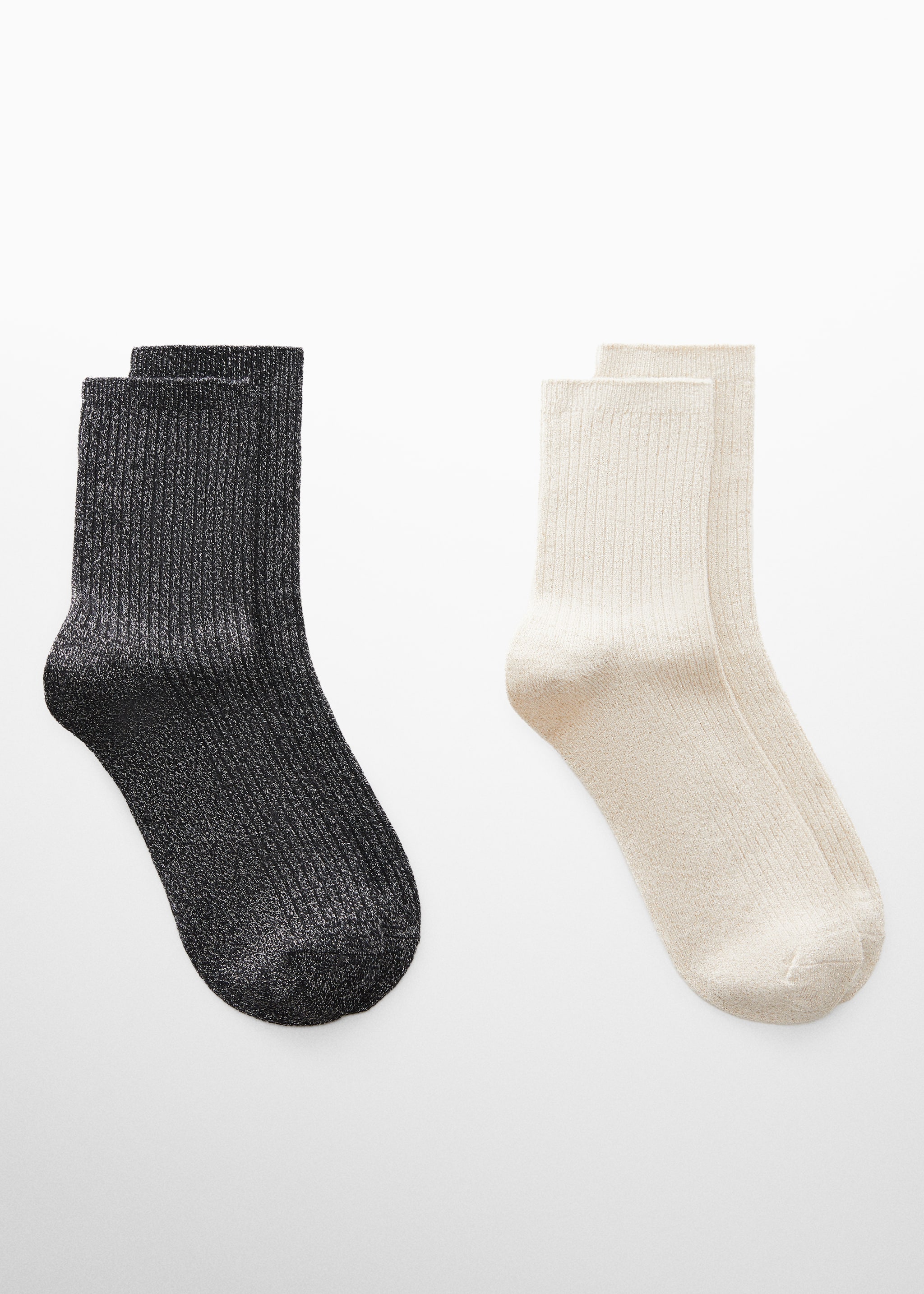 2-pak lurex sokken - Artikel zonder model